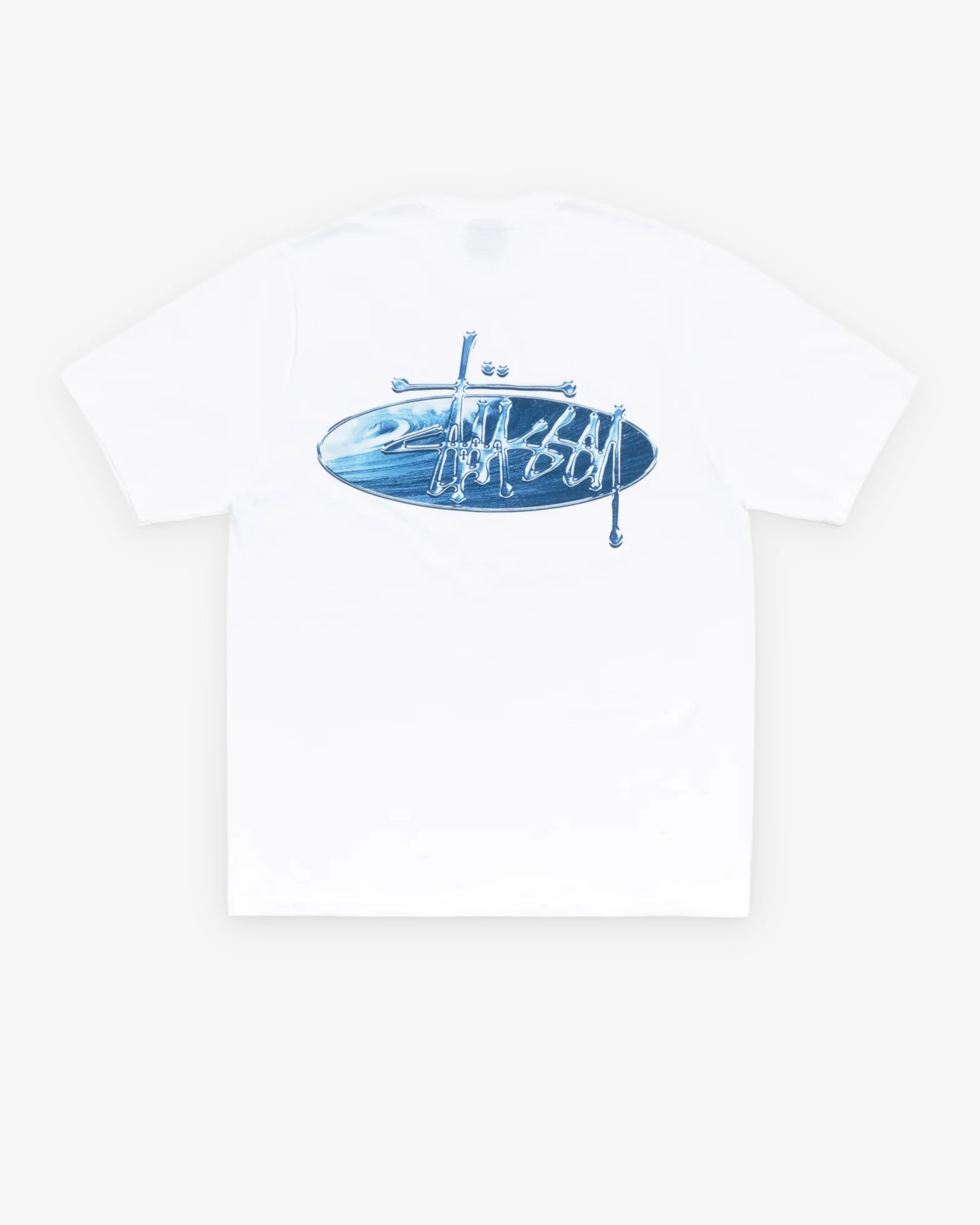 Stüssy - Men's Wave Oval Tee - (White)