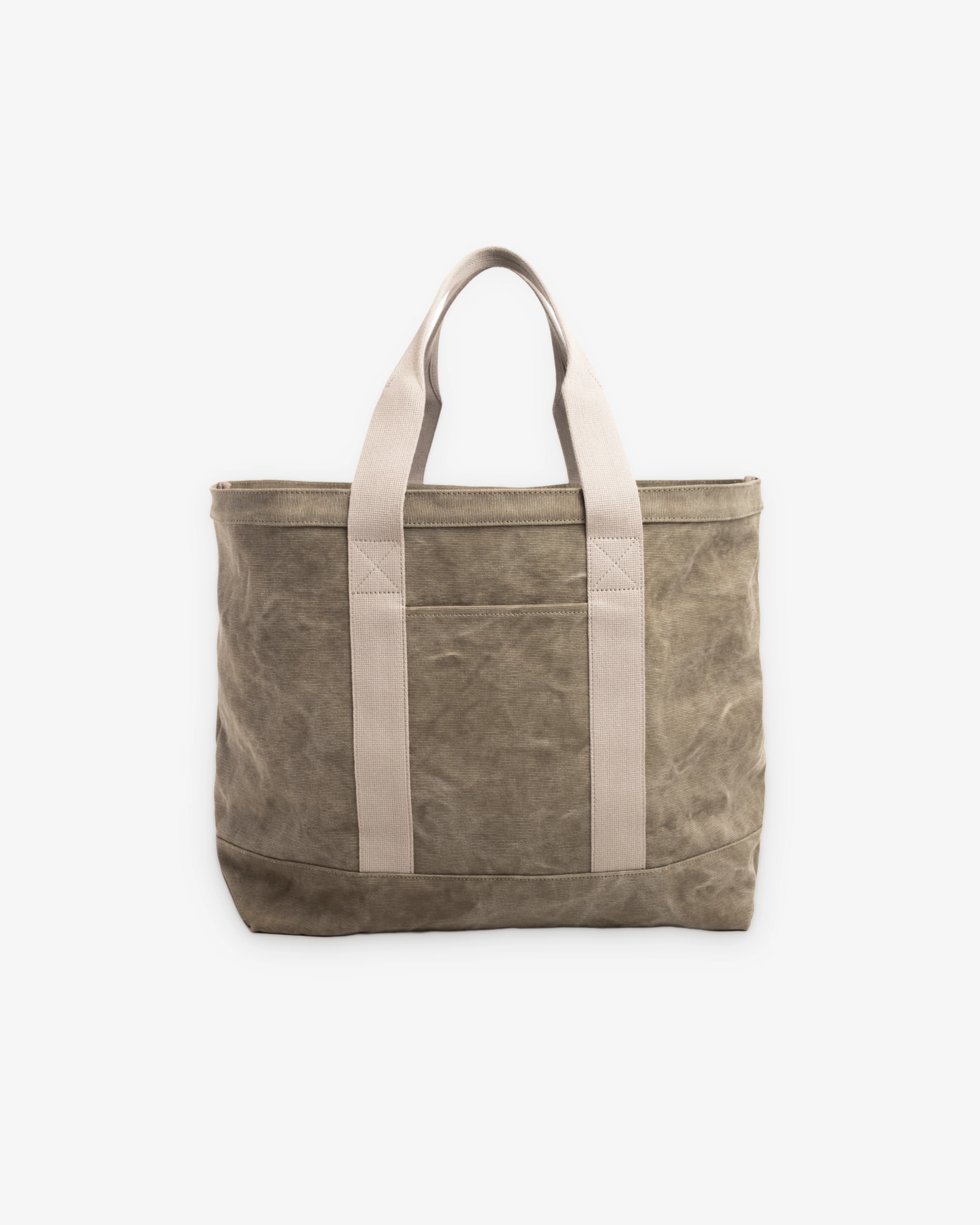 Stüssy - Waxed Canvas Extra Large Tote - (Stone) - Image 2