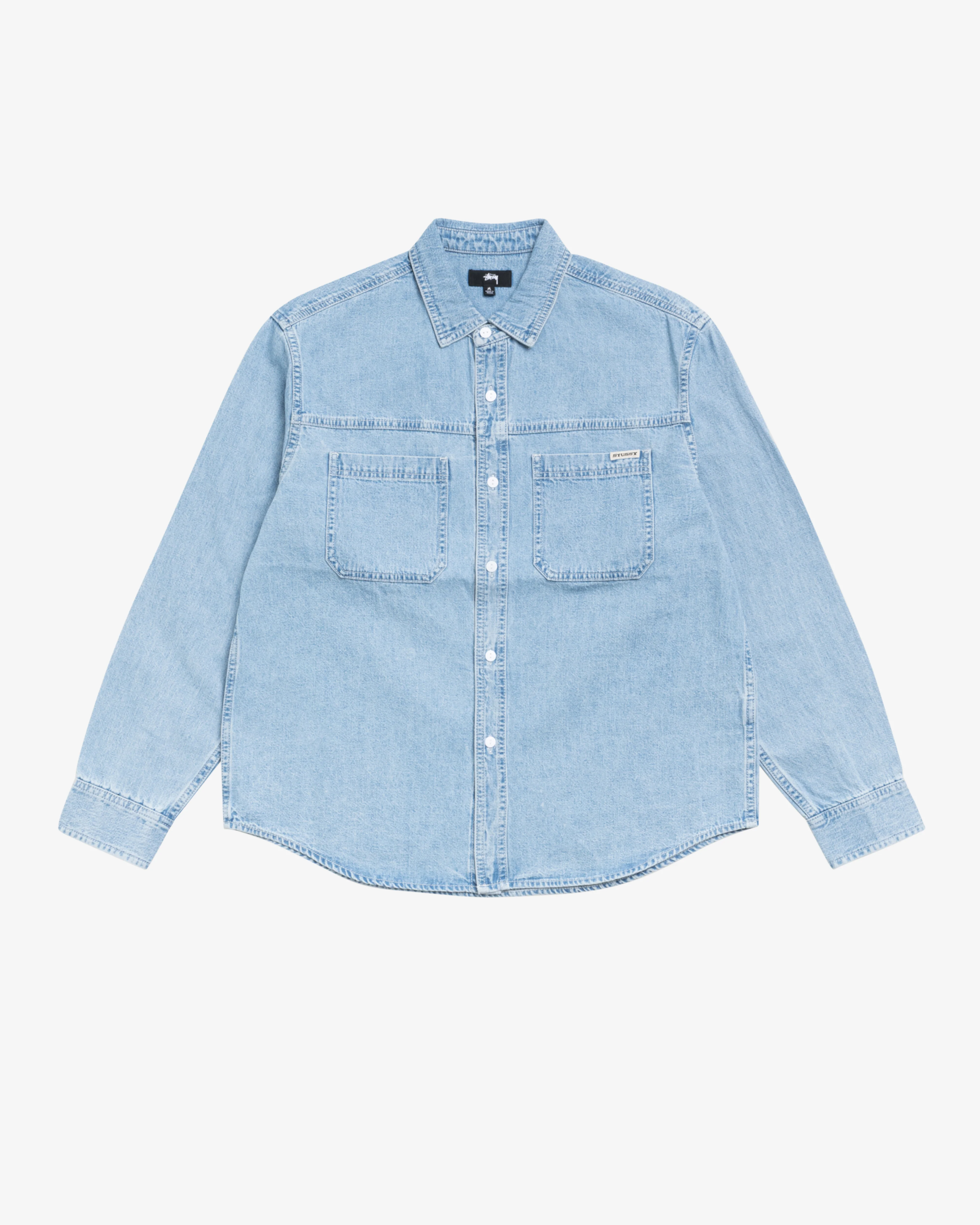 Stüssy - Men's Work Denim Shirt - (Light Wash)