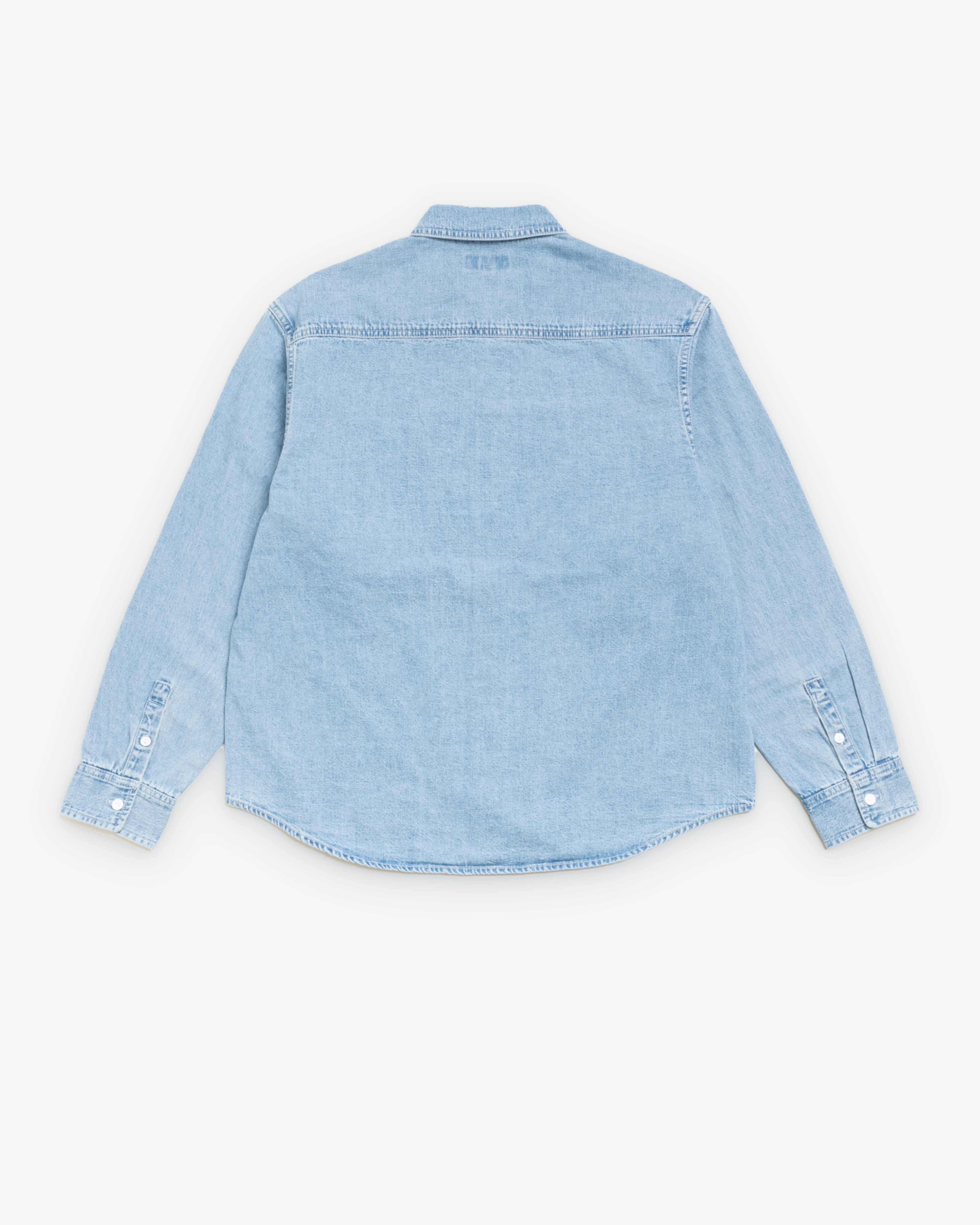 Stüssy - Men's Work Denim Shirt - (Light Wash) - Image 2