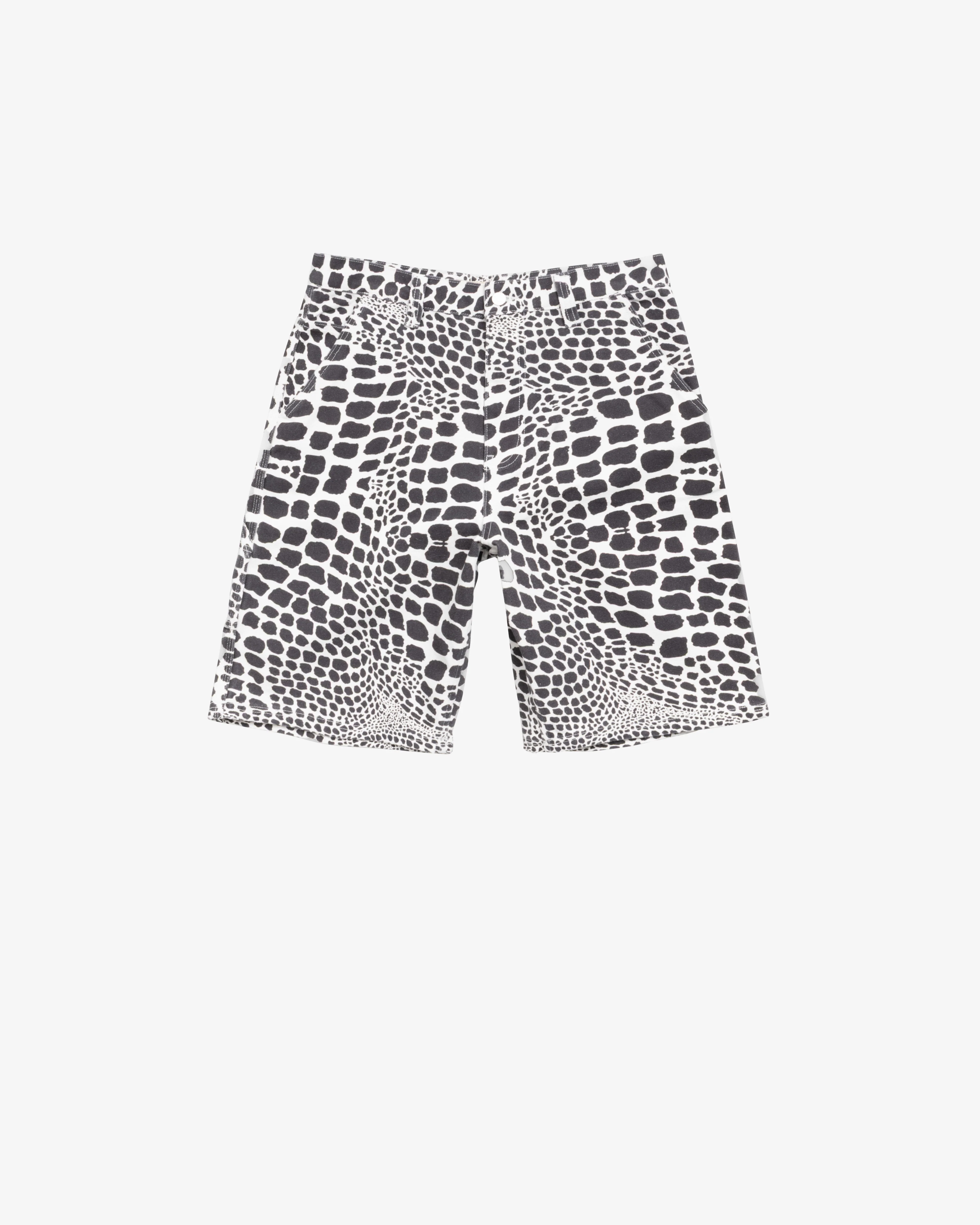 Stüssy - Men's Work Short Canvas - (White Snake Skin)