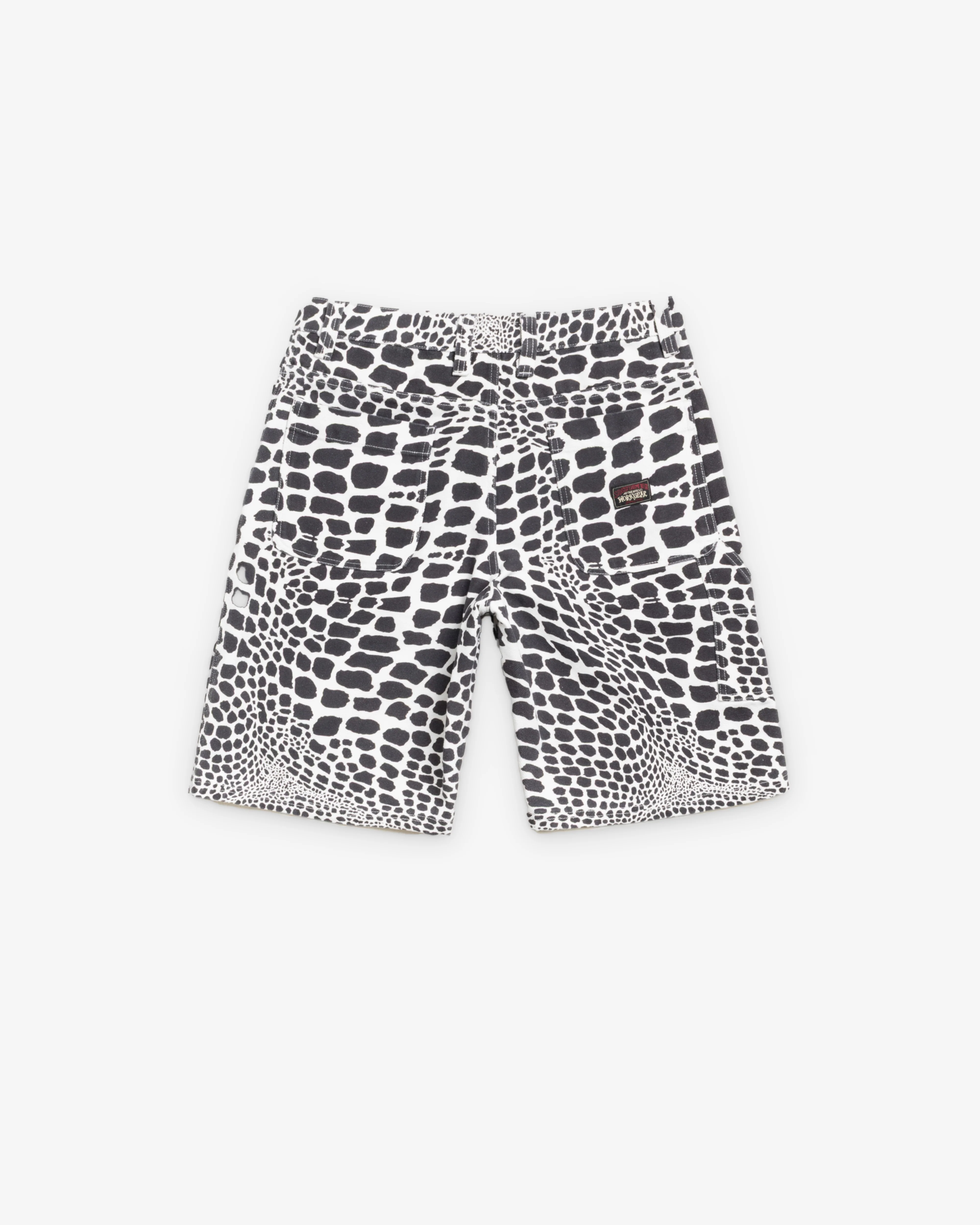 Stüssy - Men's Work Short Canvas - (White Snake Skin) - Image 2