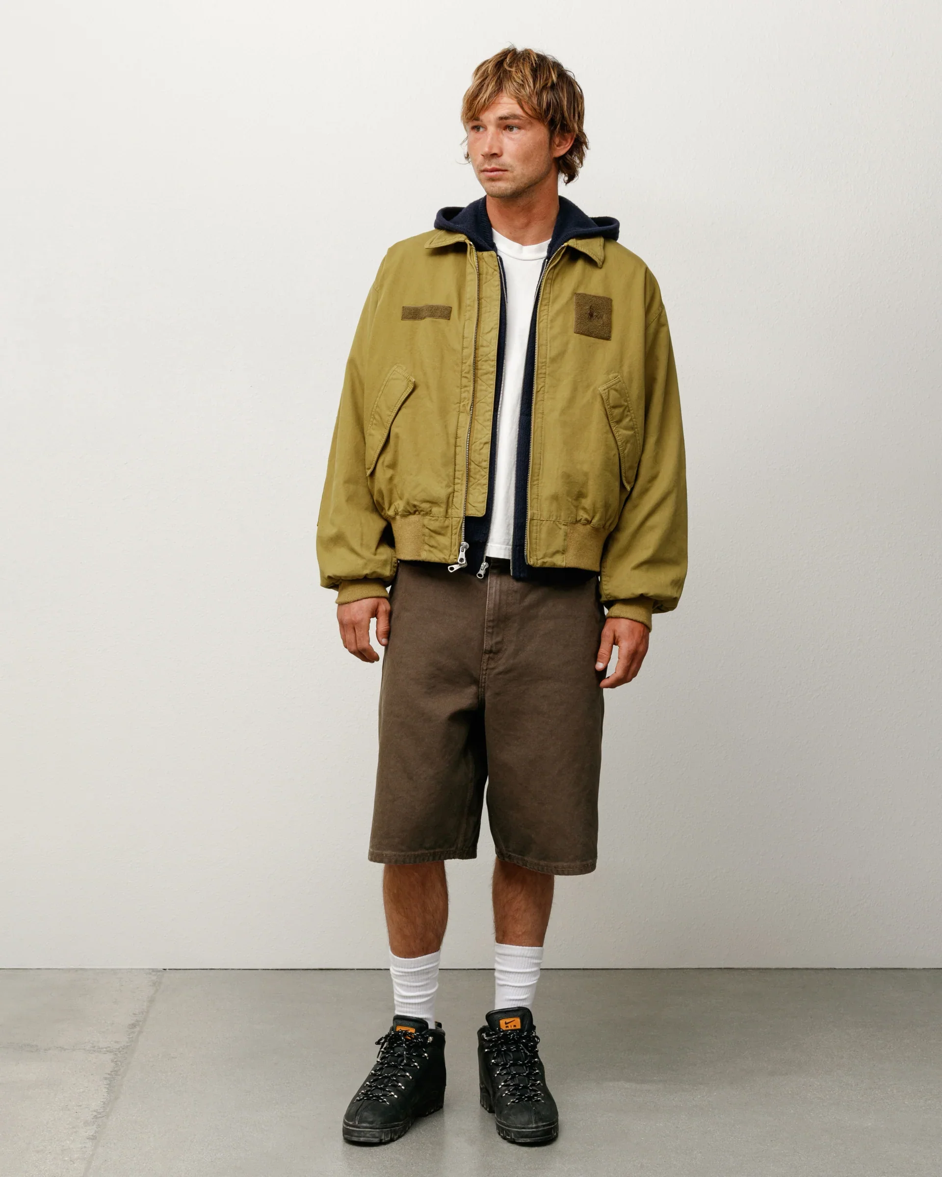 Stüssy - Men's Work Short Washed Canvas - (Brown) - Image 3