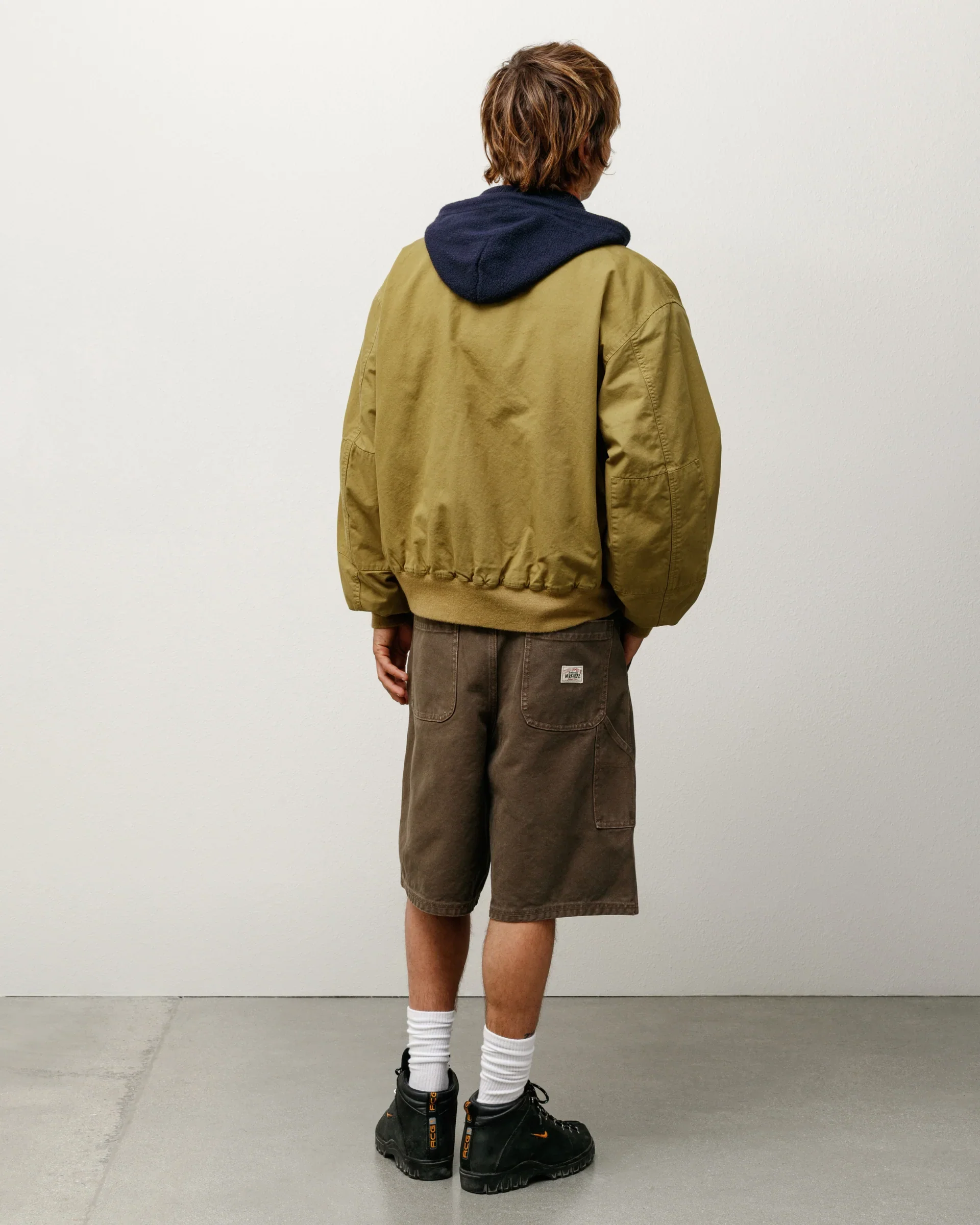 Stüssy - Men's Work Short Washed Canvas - (Brown) - Image 4