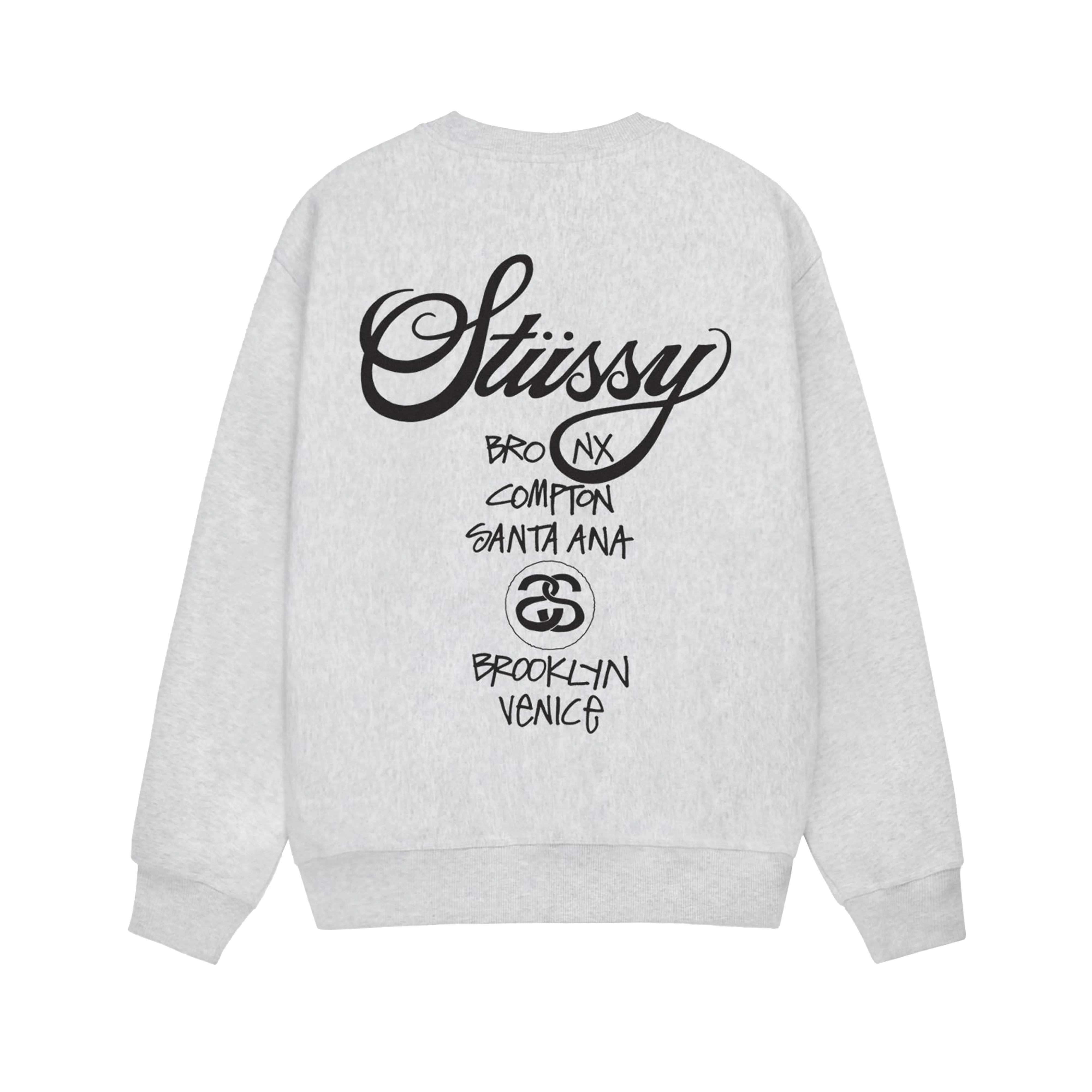 Stüssy - Men's World Tour Crew - (Ash Heather) - Image 2