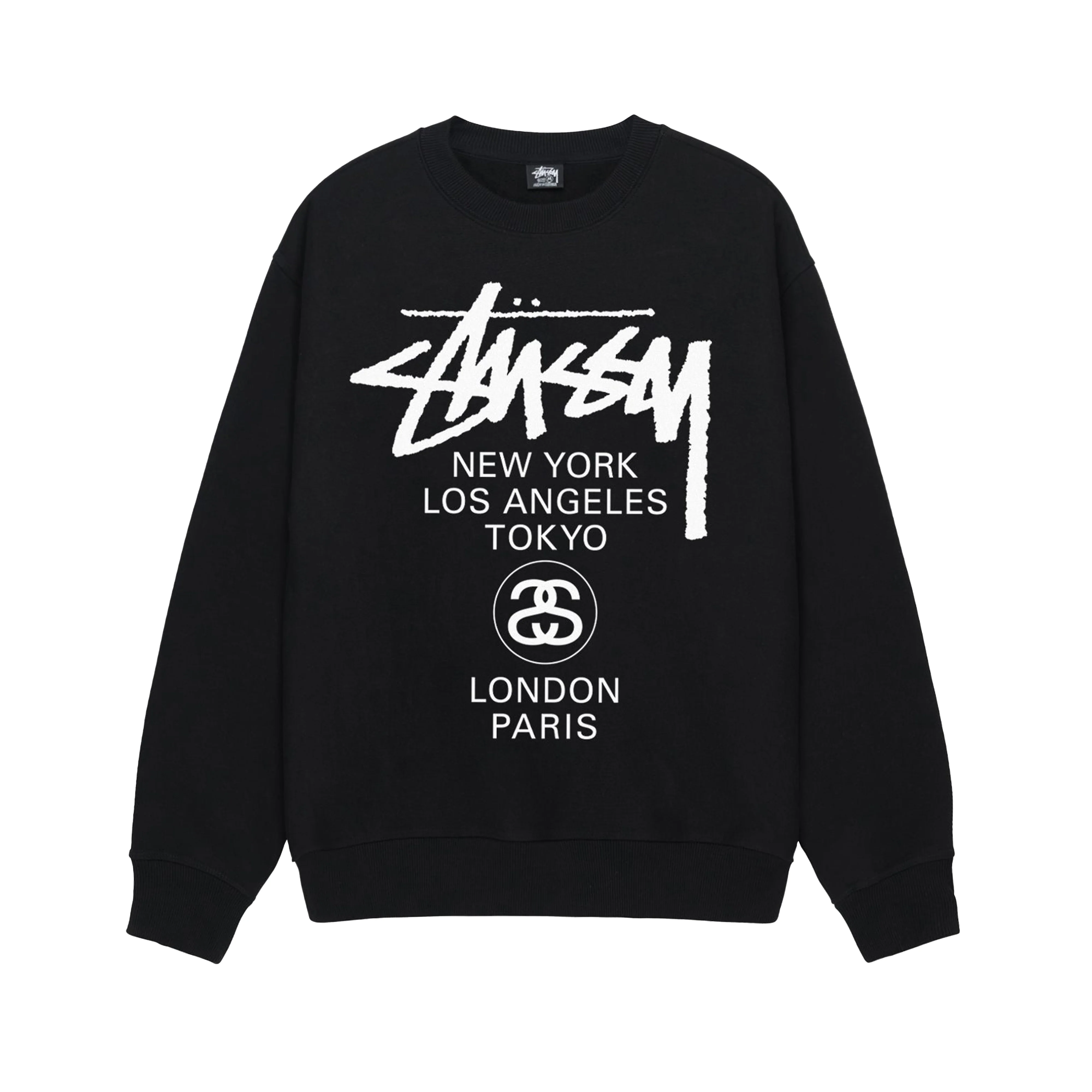 Stüssy - Men's World Tour Crew - (Black)