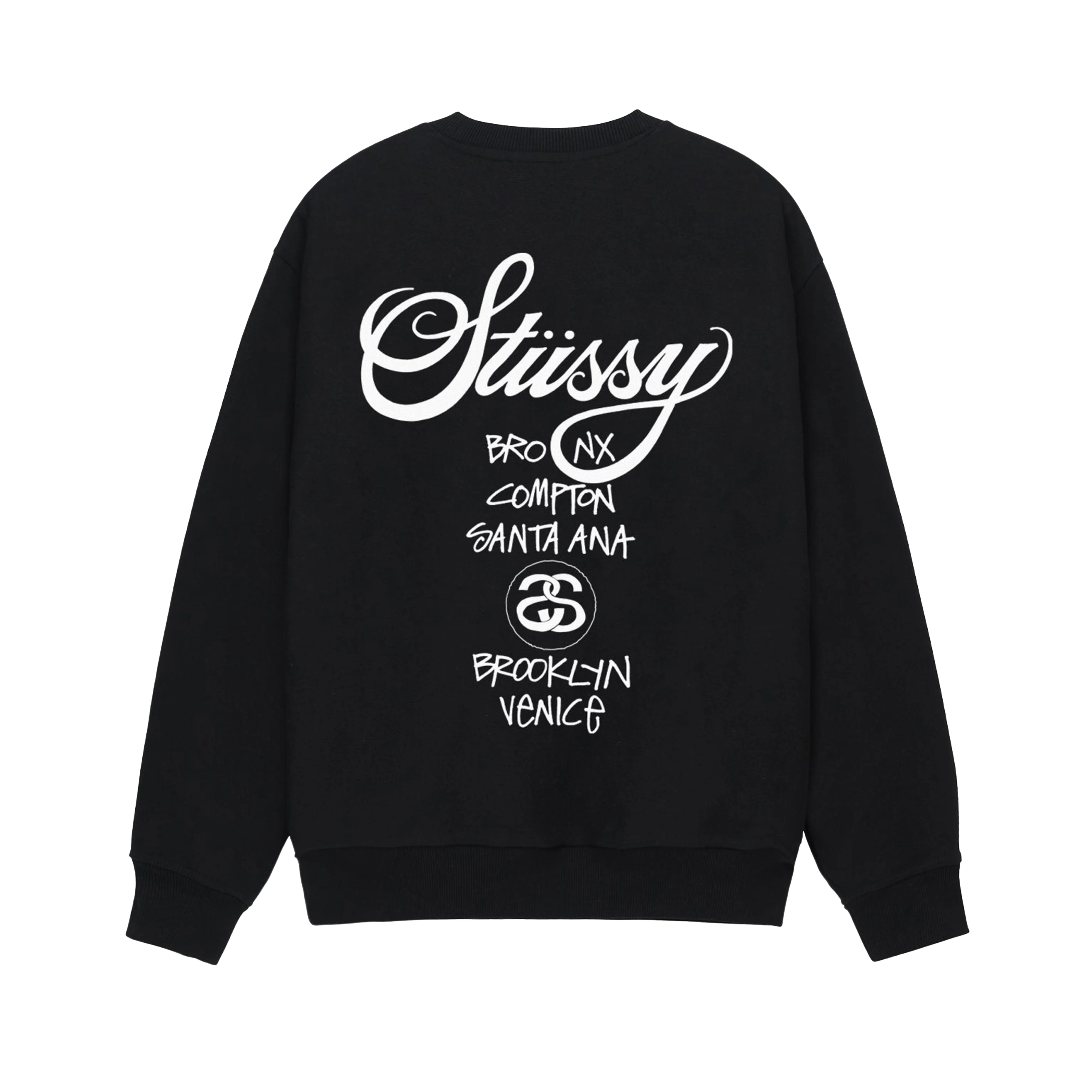 Stüssy - Men's World Tour Crew - (Black) - Image 2