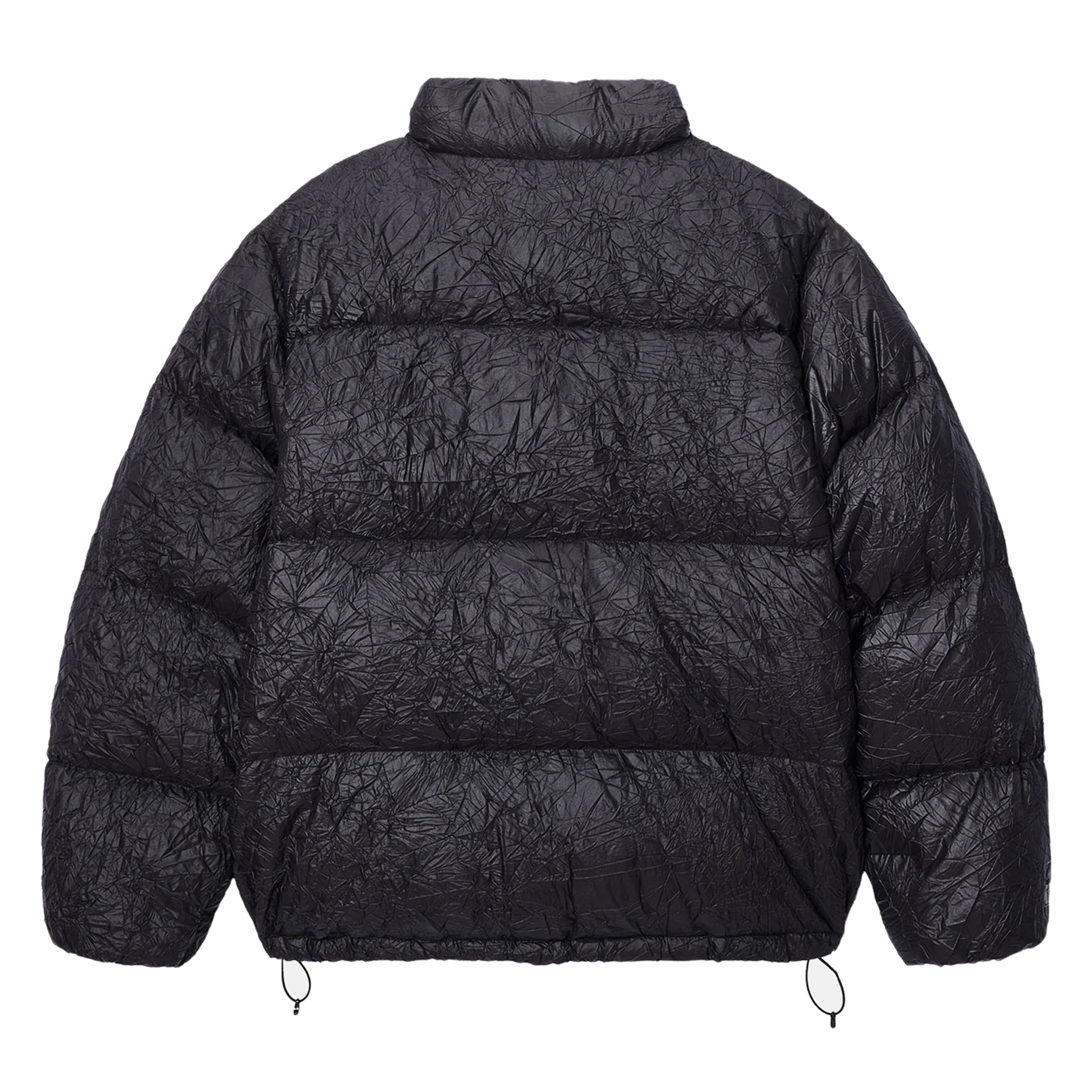 Stüssy - Men's Wrinkled Nylon Down Puffer - (Black) - Image 2