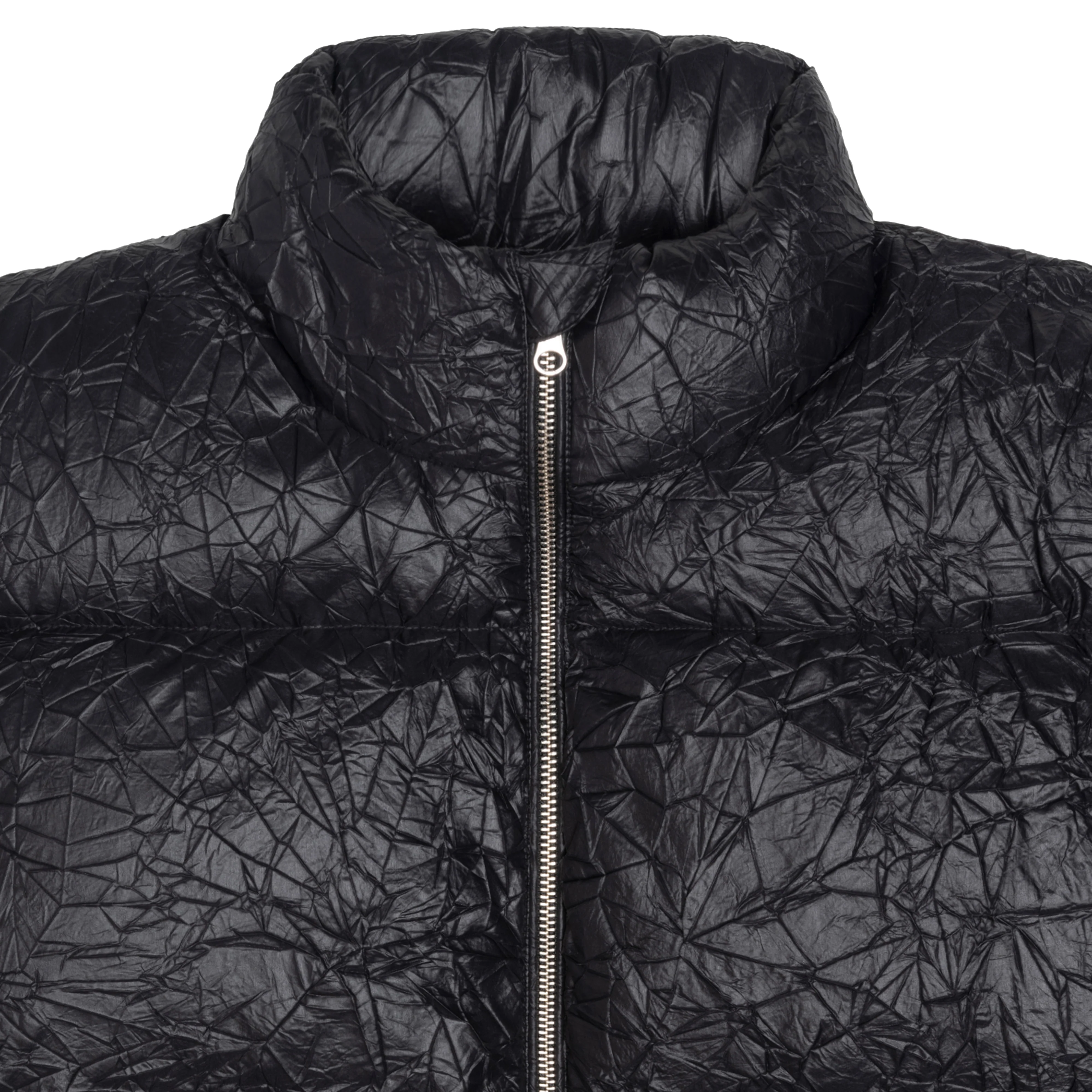Stüssy - Men's Wrinkled Nylon Down Puffer - (Black) - Image 3
