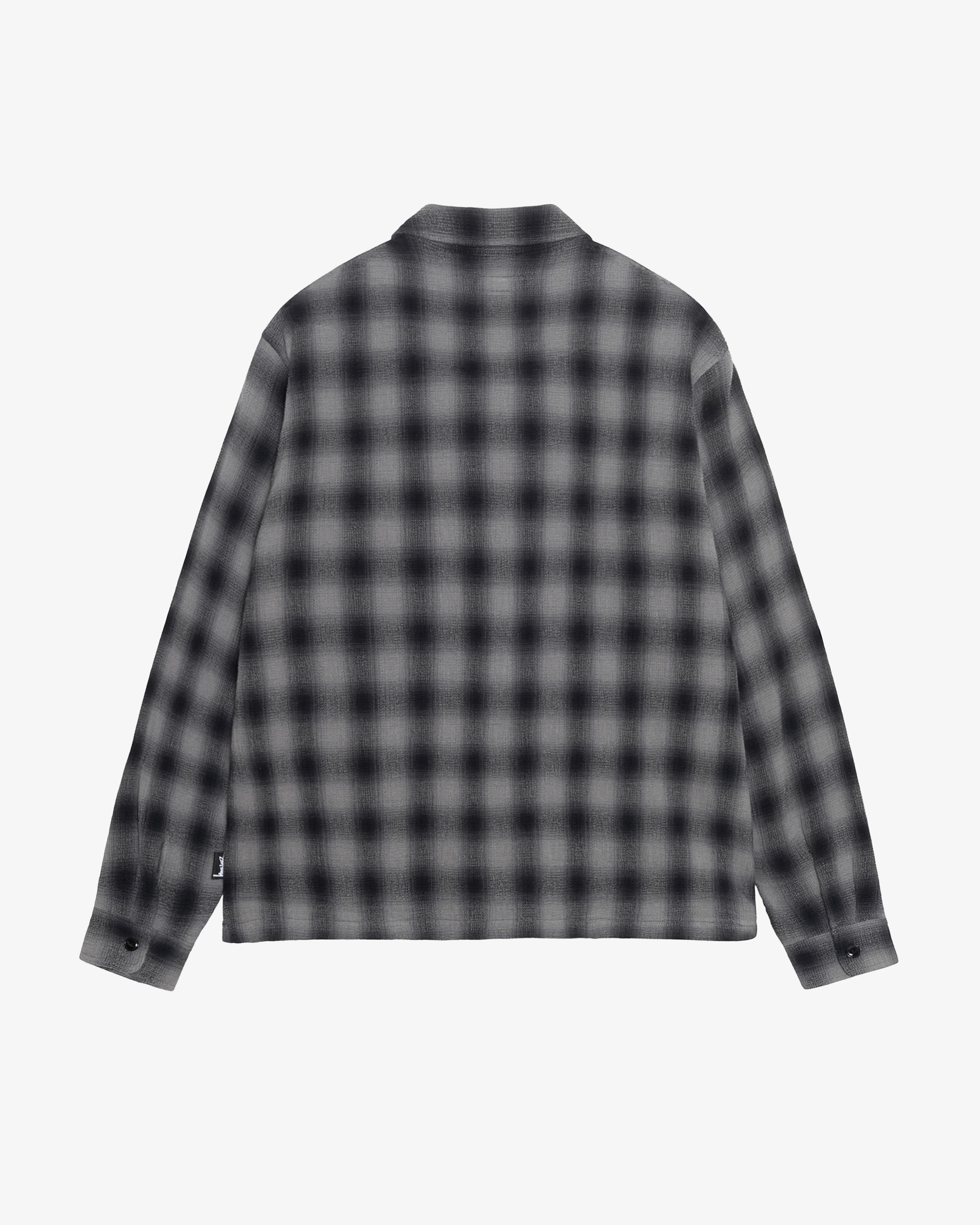Stüssy - Men's Zip Shirt Twisted Yarn Plaid - (Charcoal) - Image 2