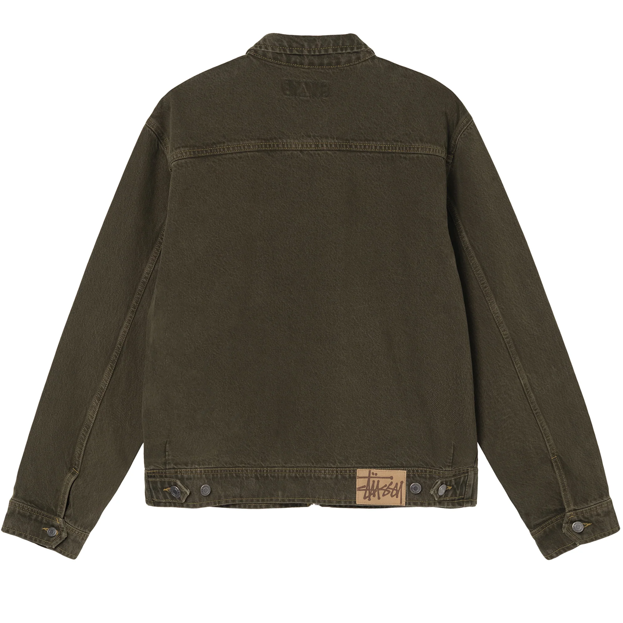 Stüssy - Denim Zip Work Jacket - (Olive) - Image 2