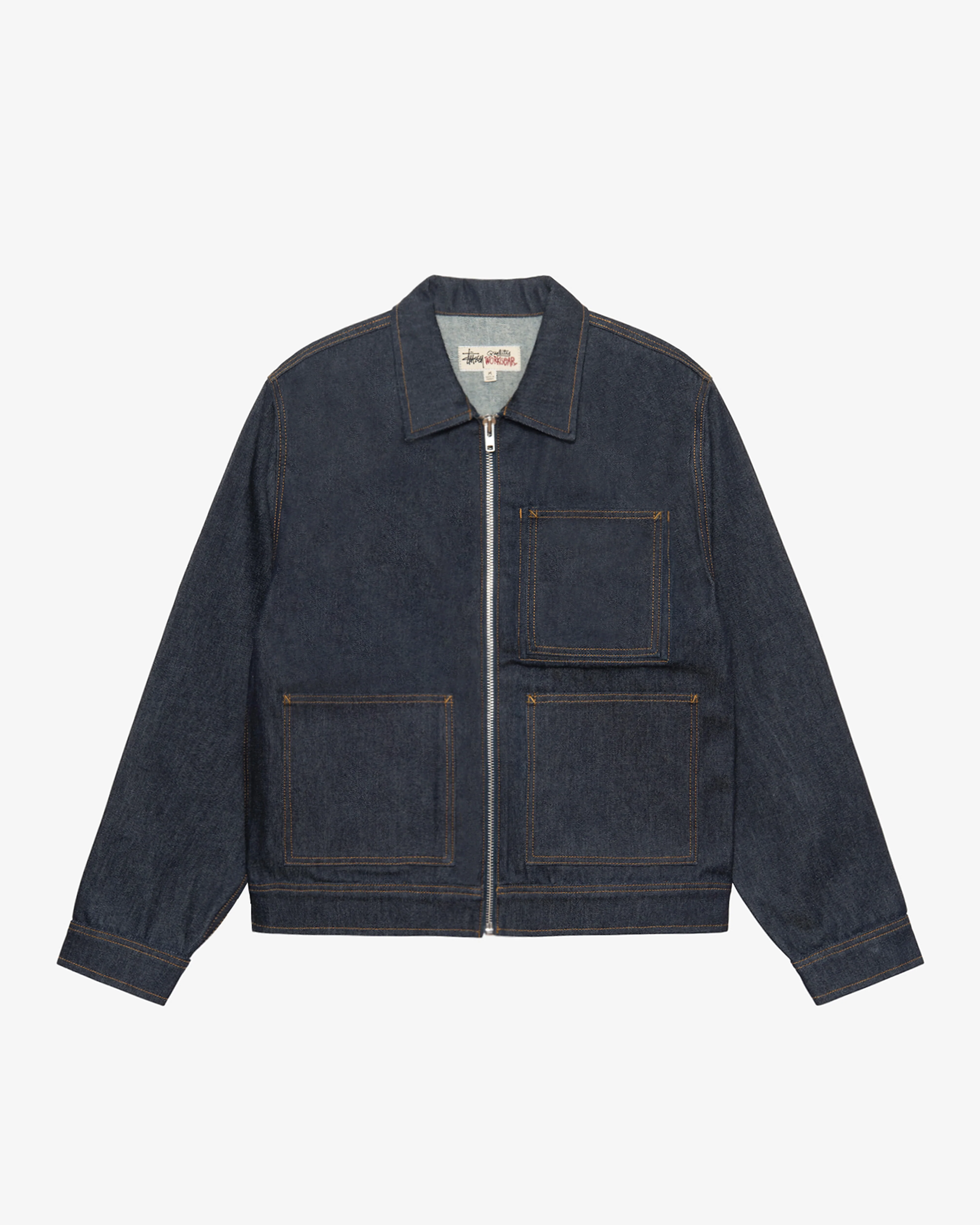 Stüssy - Men's Zip Work Jacket Denim - (Raw)