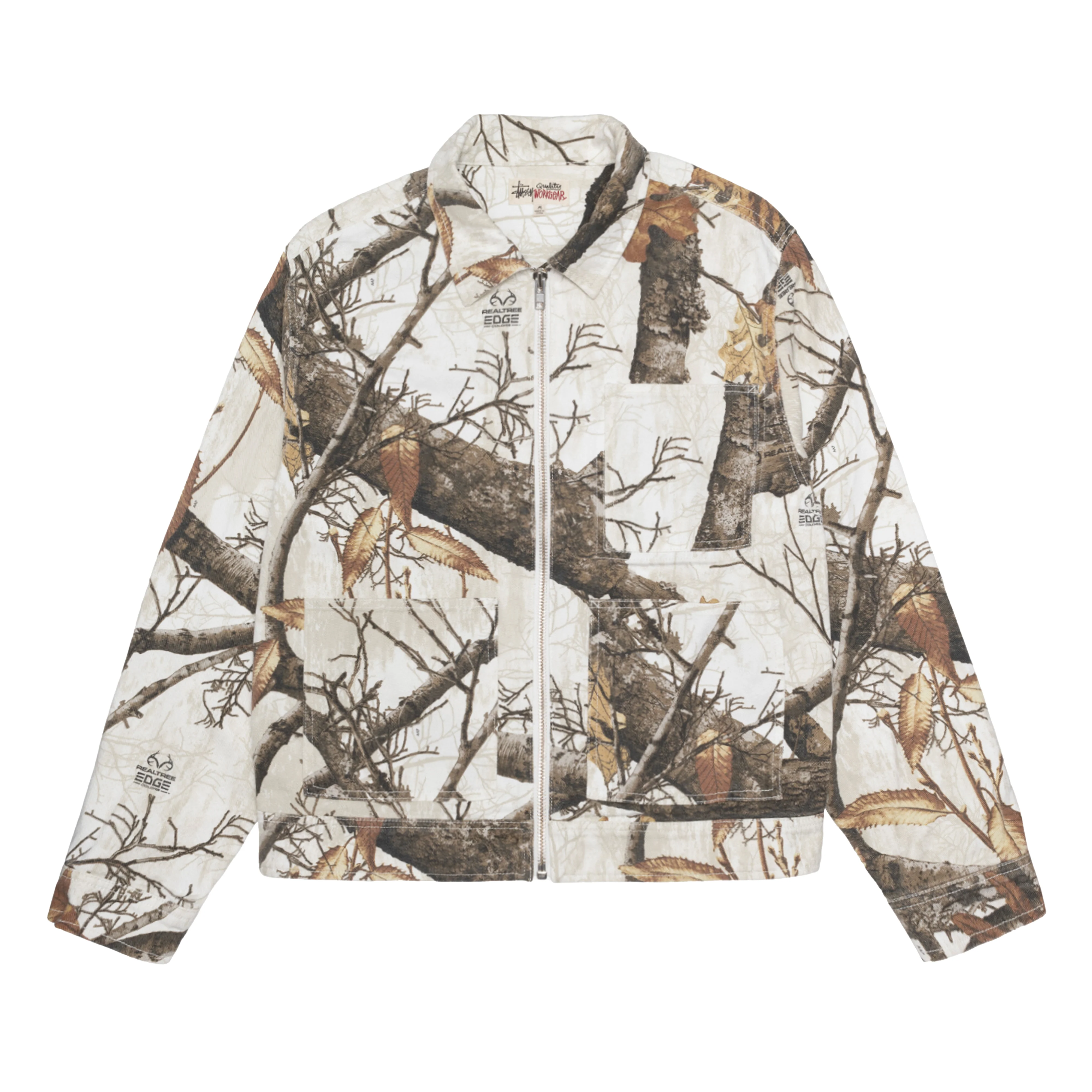 Stüssy - Men's Realtree Edge Zip Work Jacket - (White)