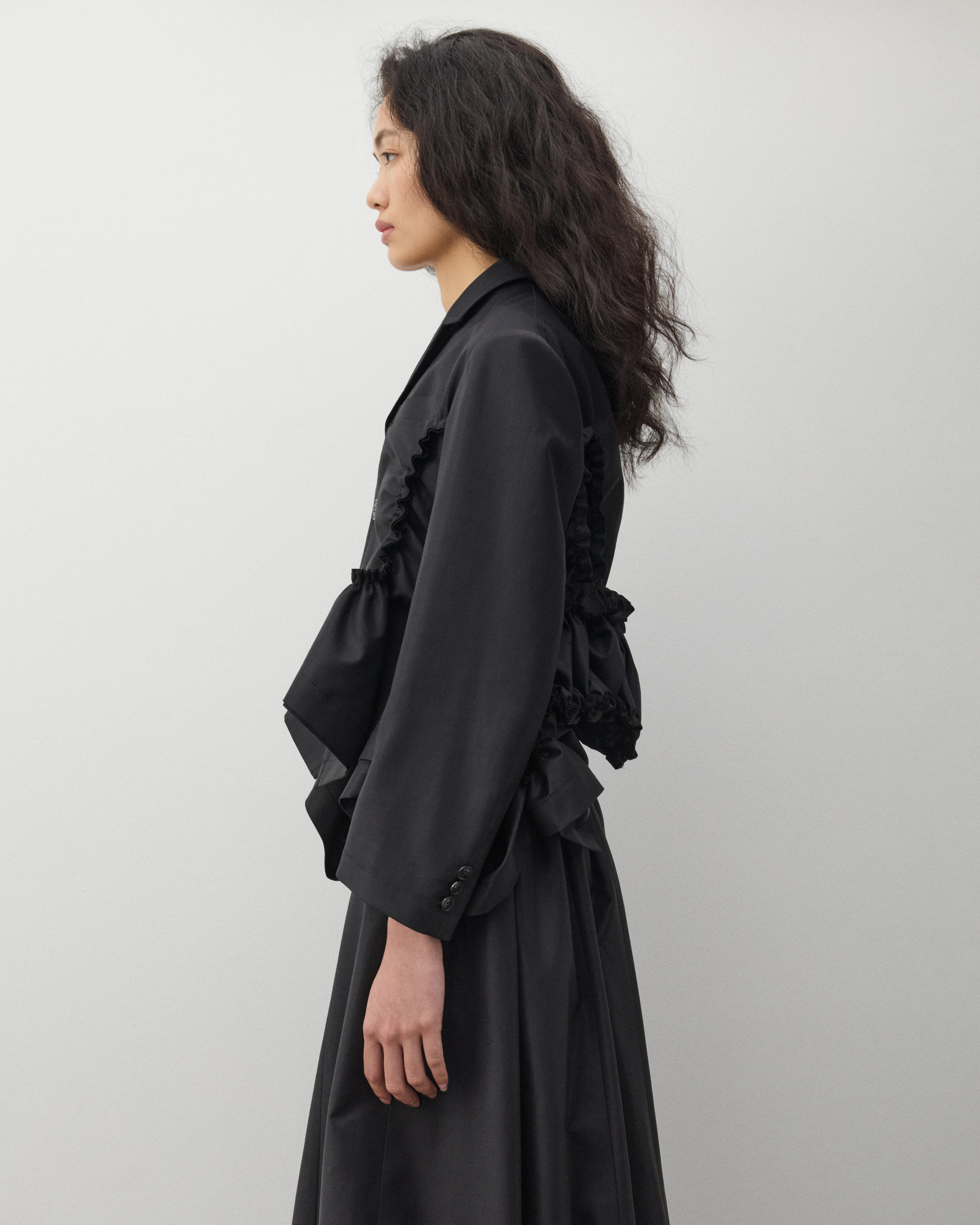Tao - Women's Cropped Blazer - (Black) - Image 4