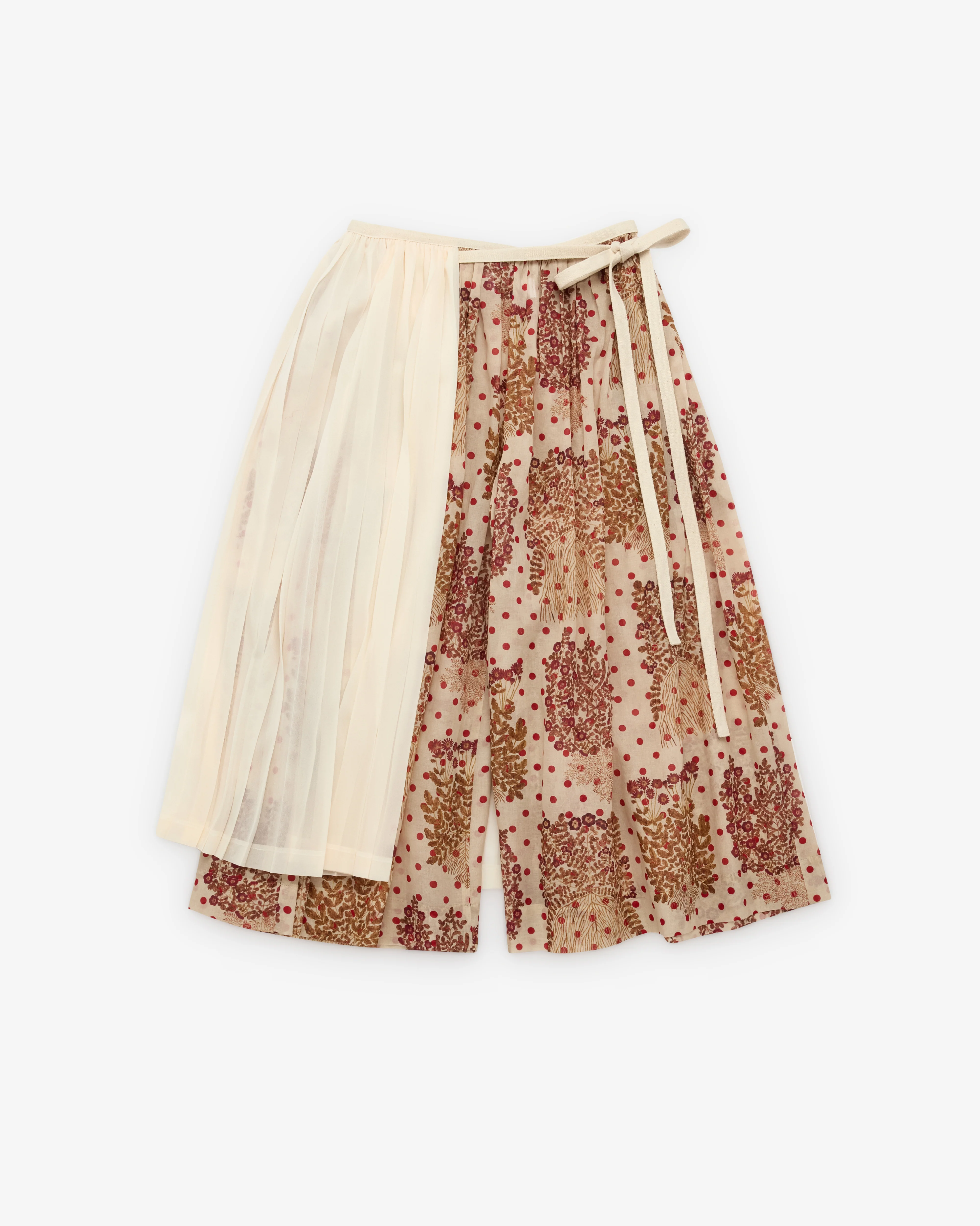 Tao - Women's Skirt Overlay Trousers - (White) - Image 2