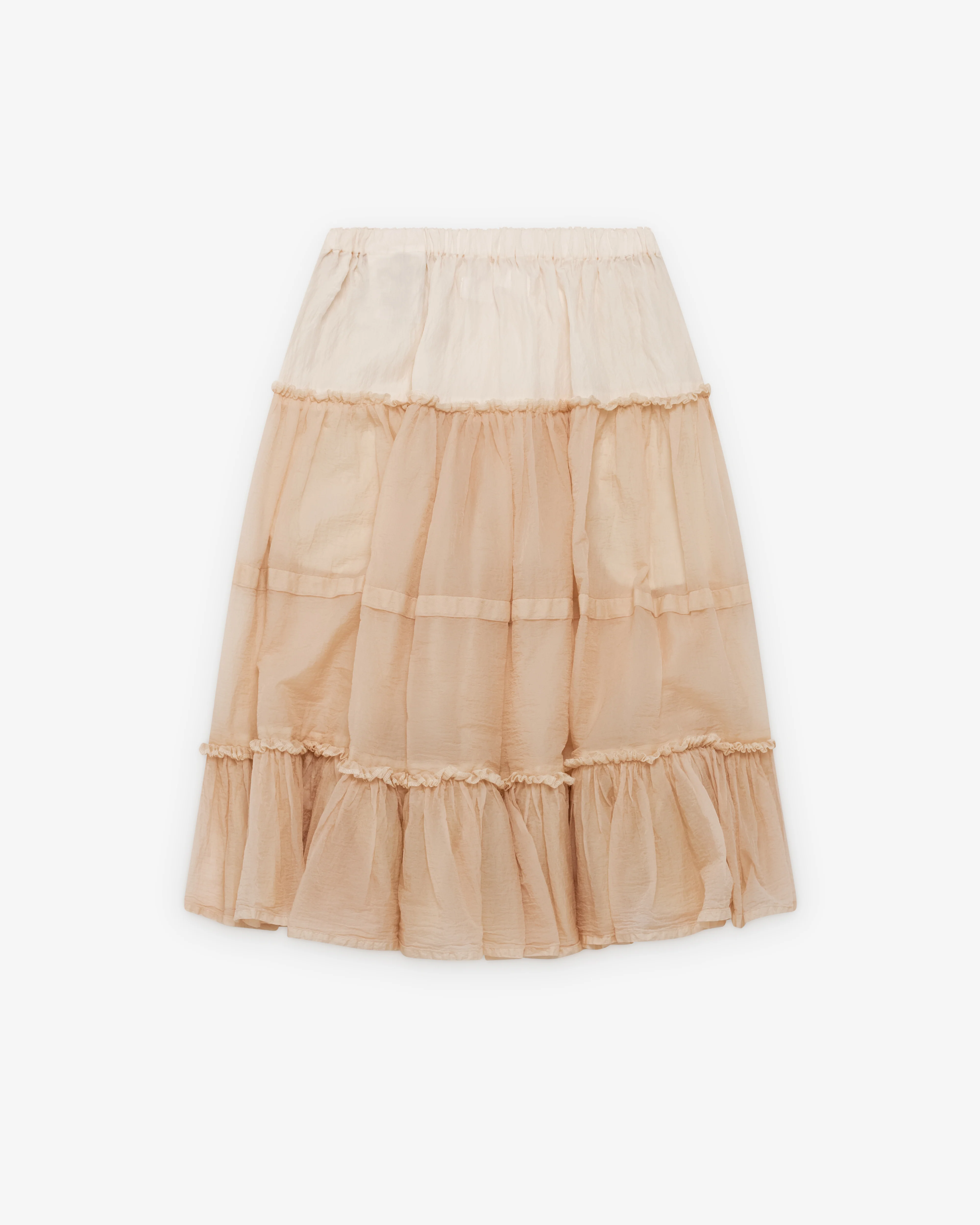 Tao - Women's Tiered Ruffle Skirt - (Pink) - Image 2