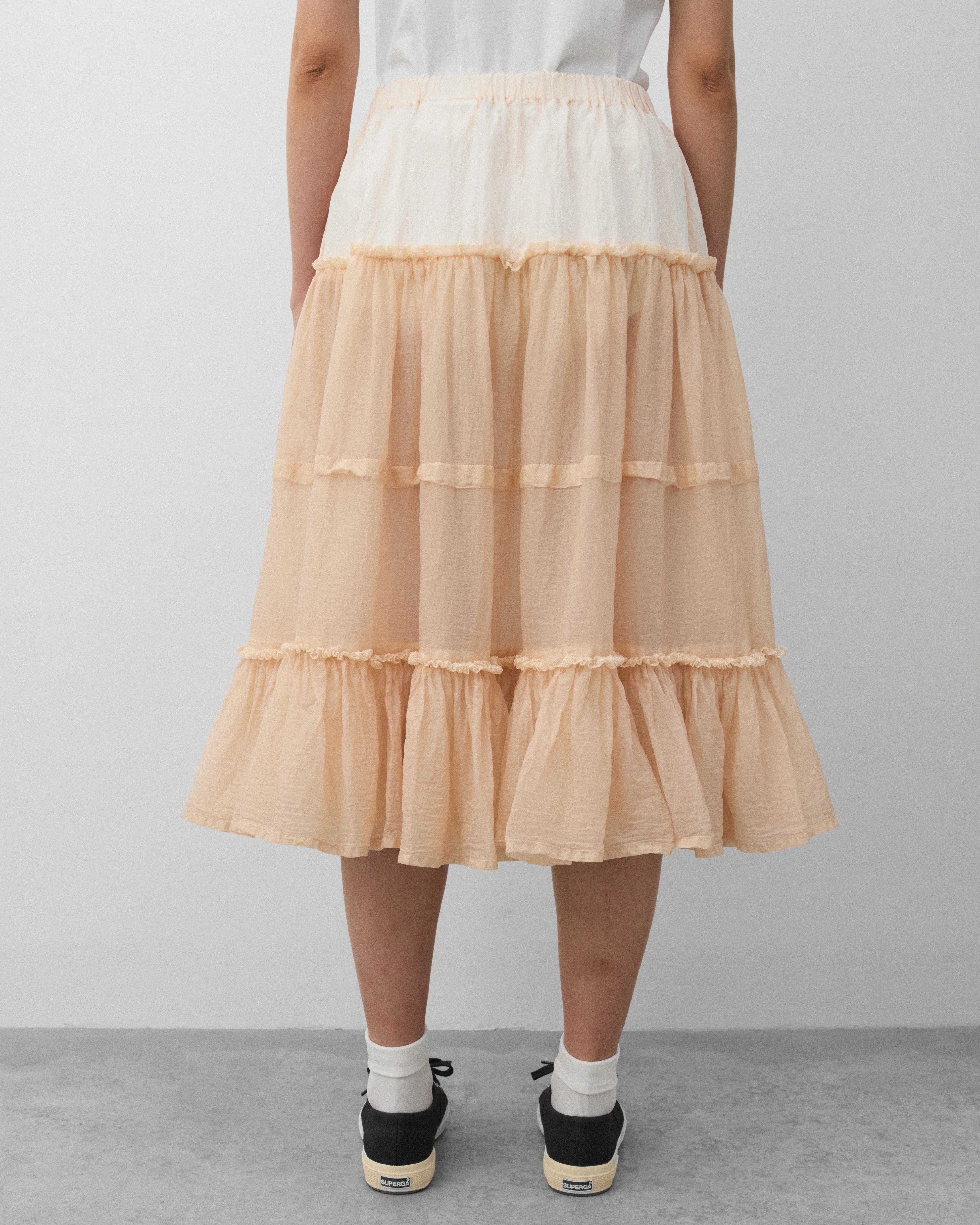 Tao - Women's Tiered Ruffle Skirt - (Pink) - Image 5