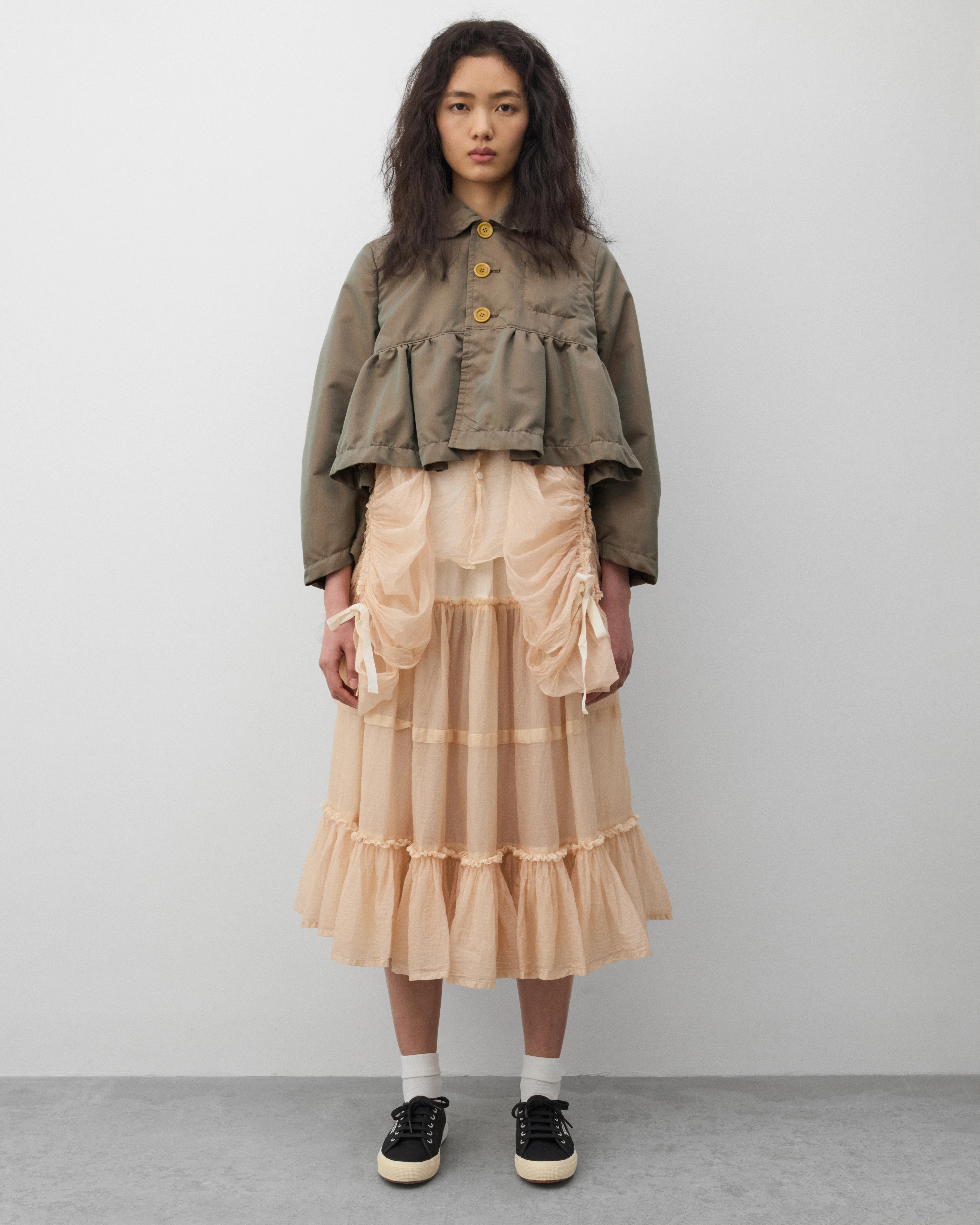 Tao - Women's Tiered Ruffle Skirt - (Pink) - Image 6
