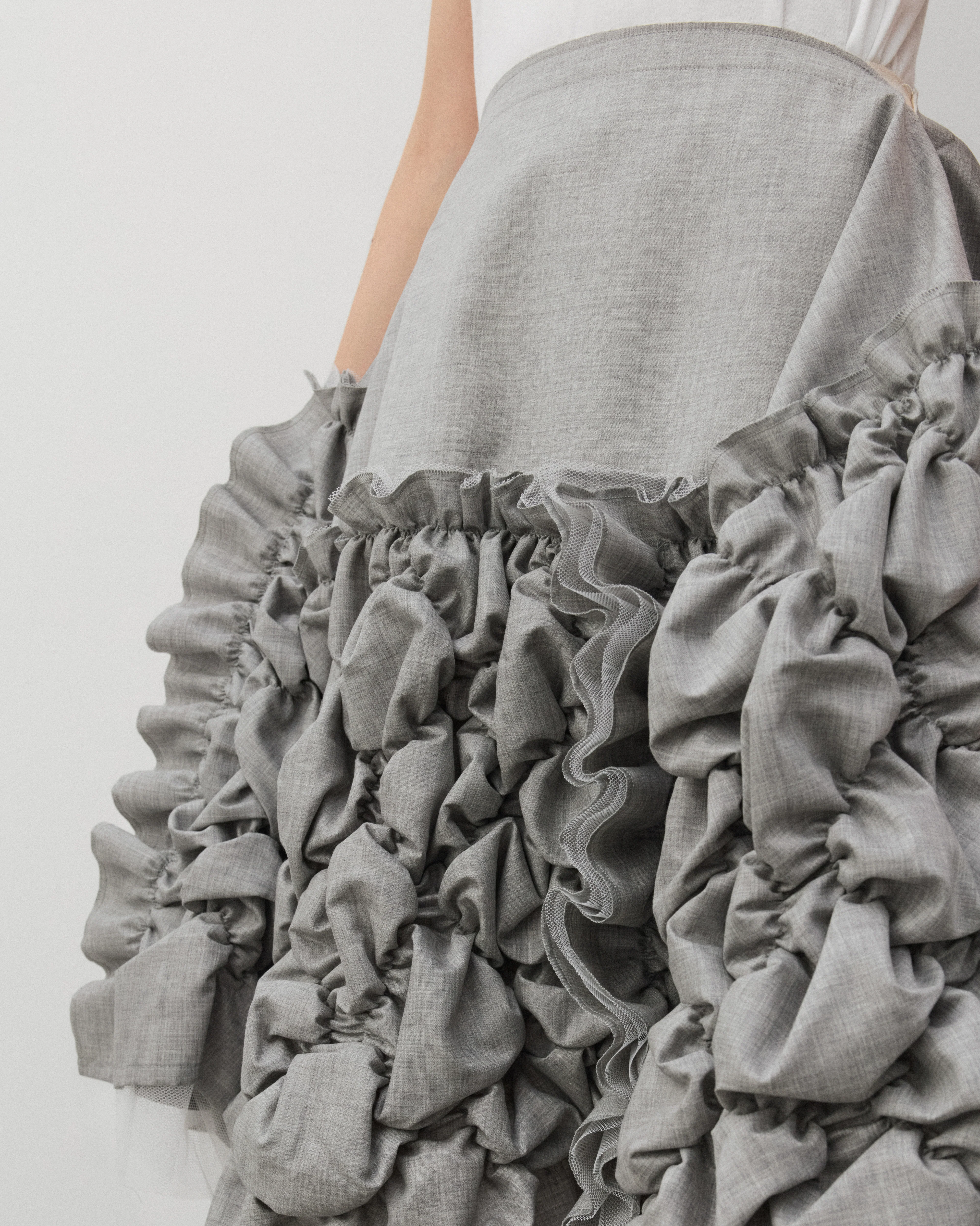 Tao - Women's Tulle Skirt - (Grey) - Image 7