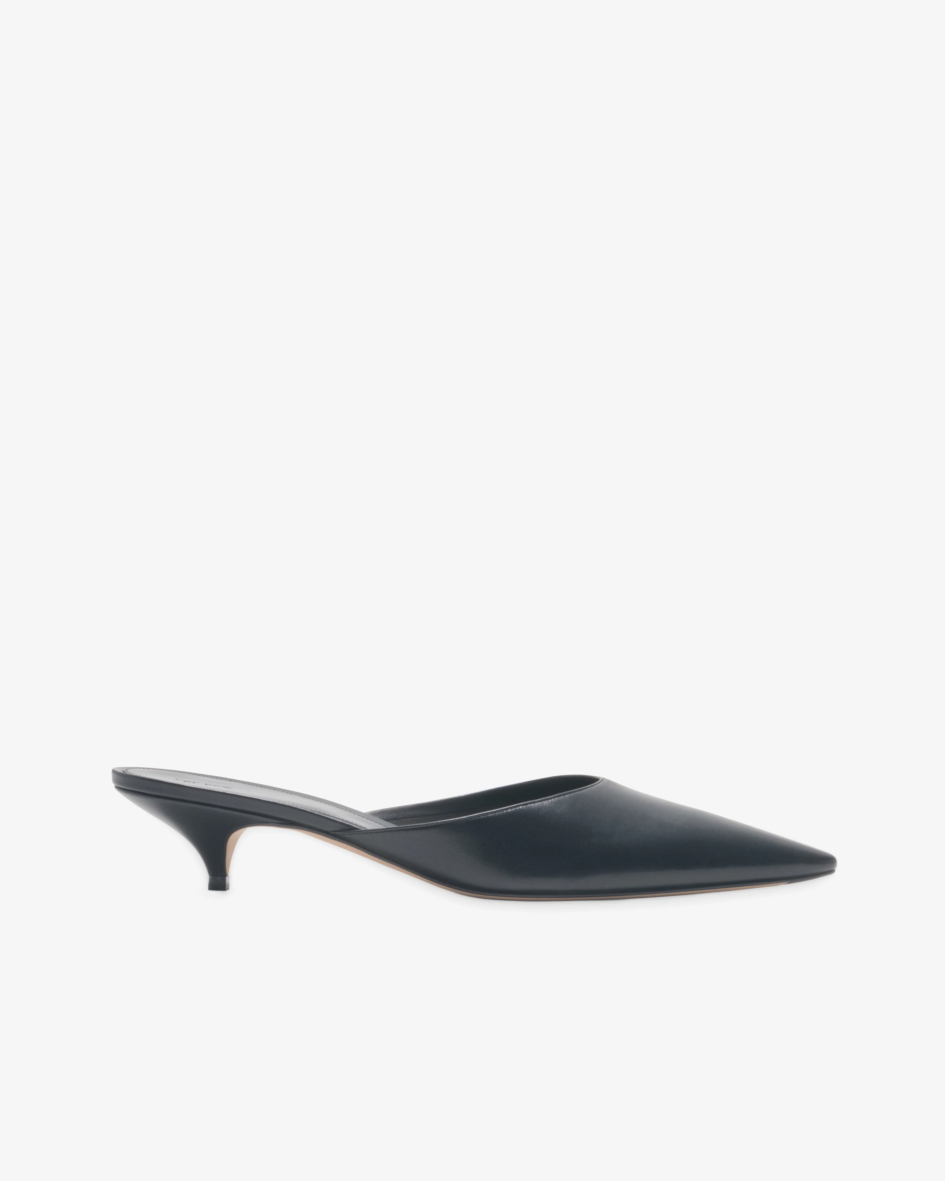 The Row - Women's Liisa Kitten Mule - (Black)