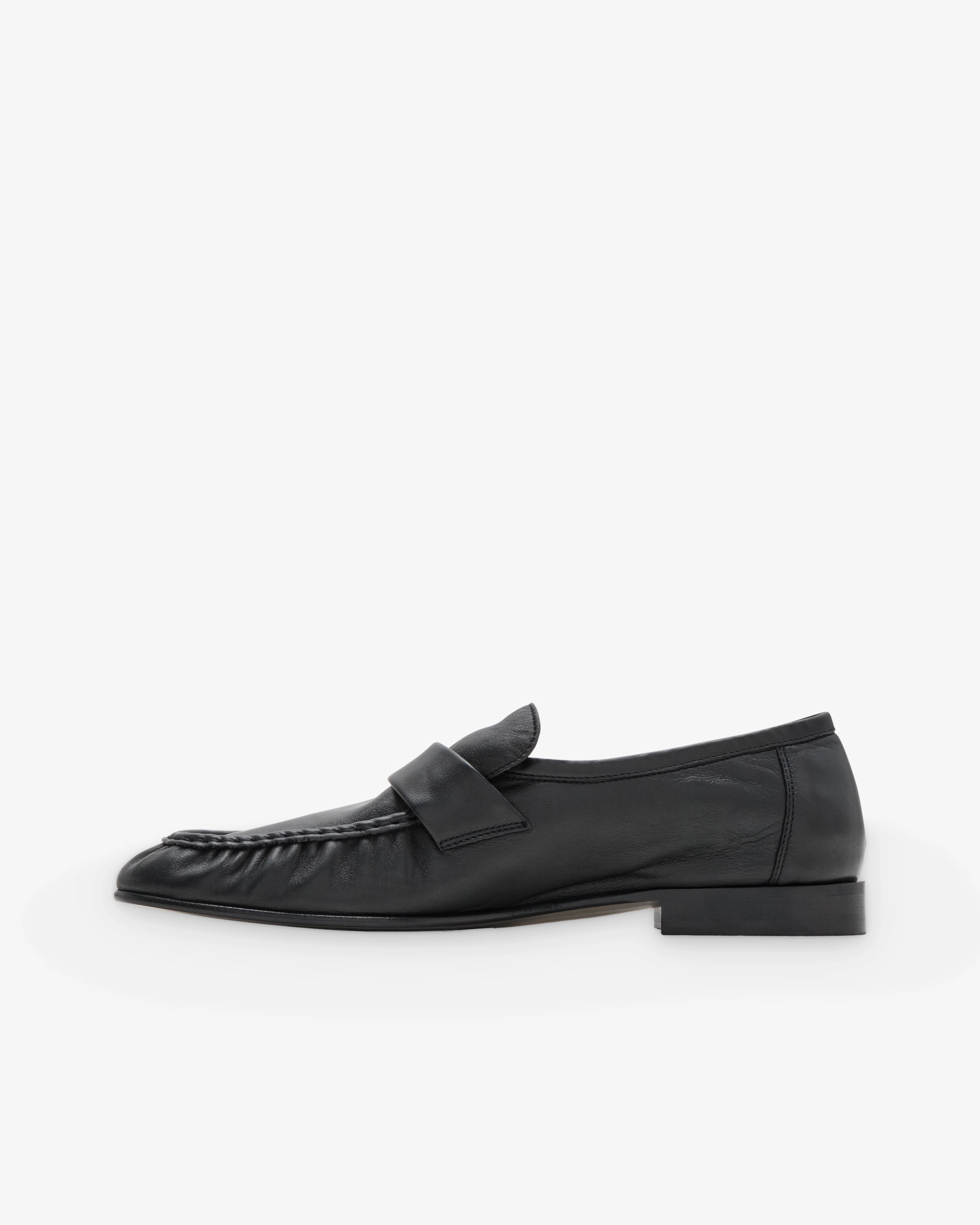 The Row - Men's Soft Loafer - (Black) - Image 4