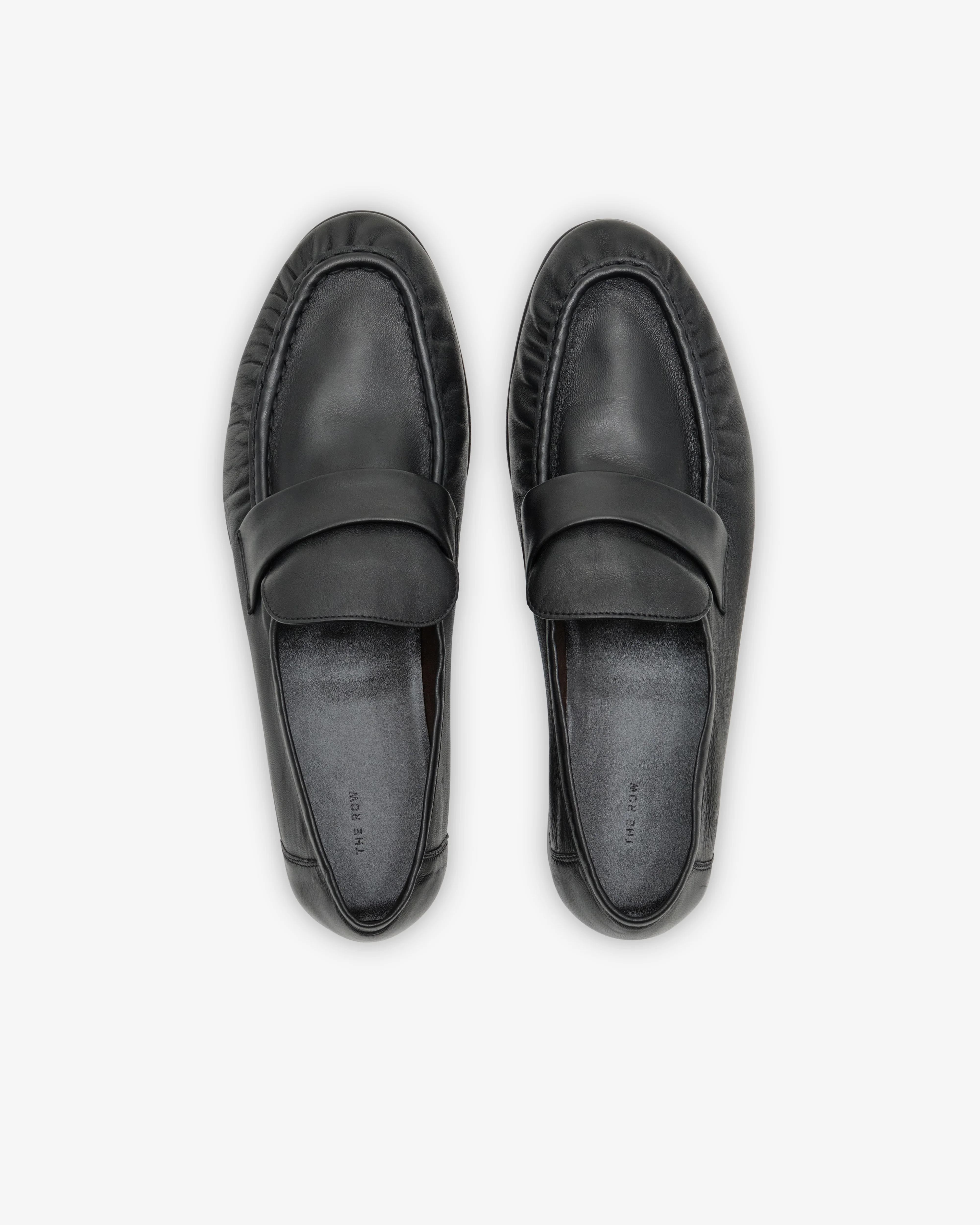 The Row - Men's Soft Loafer - (Black) - Image 5