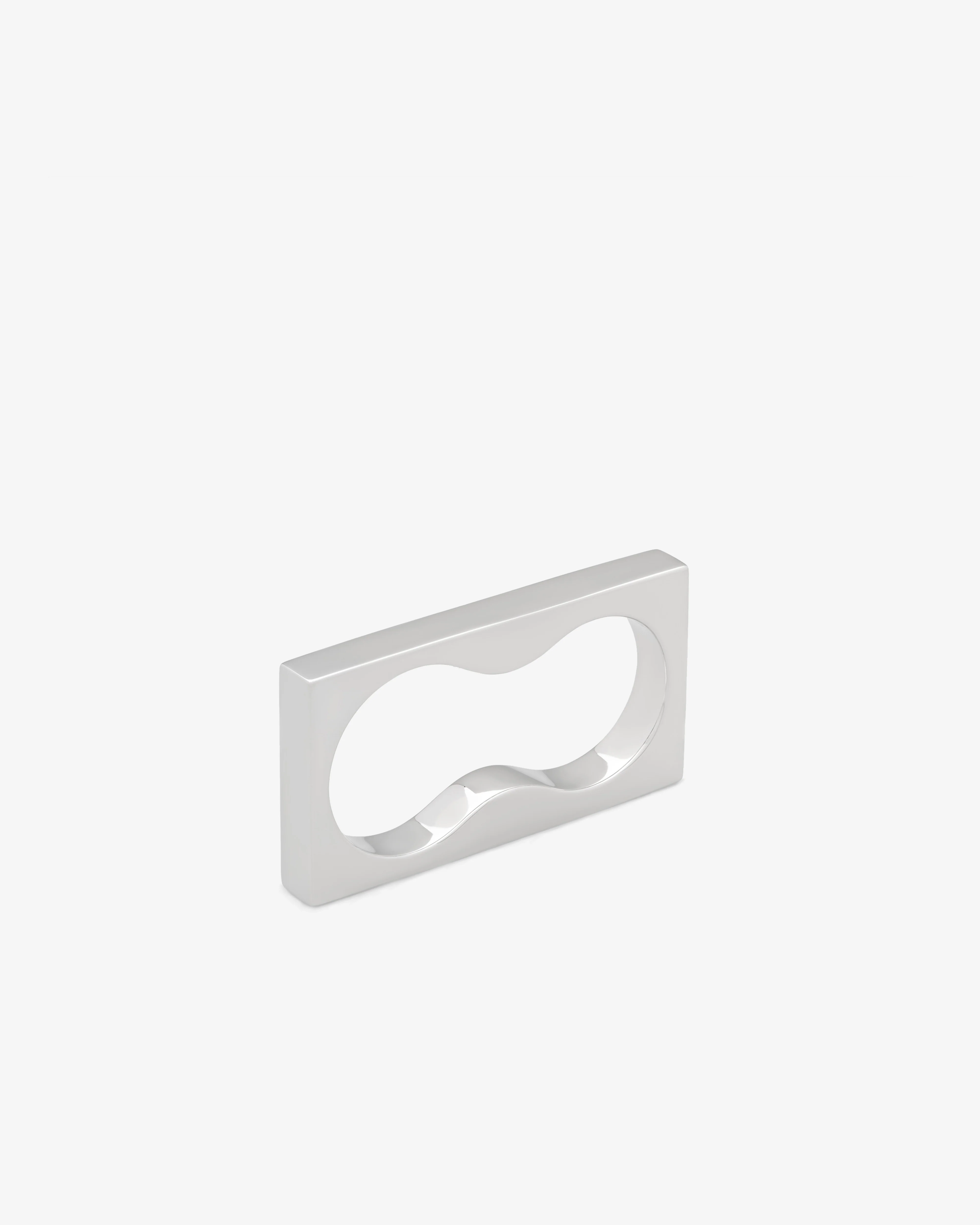 Tom Wood - Women's Square Ring Double - (Silver) - Image 2