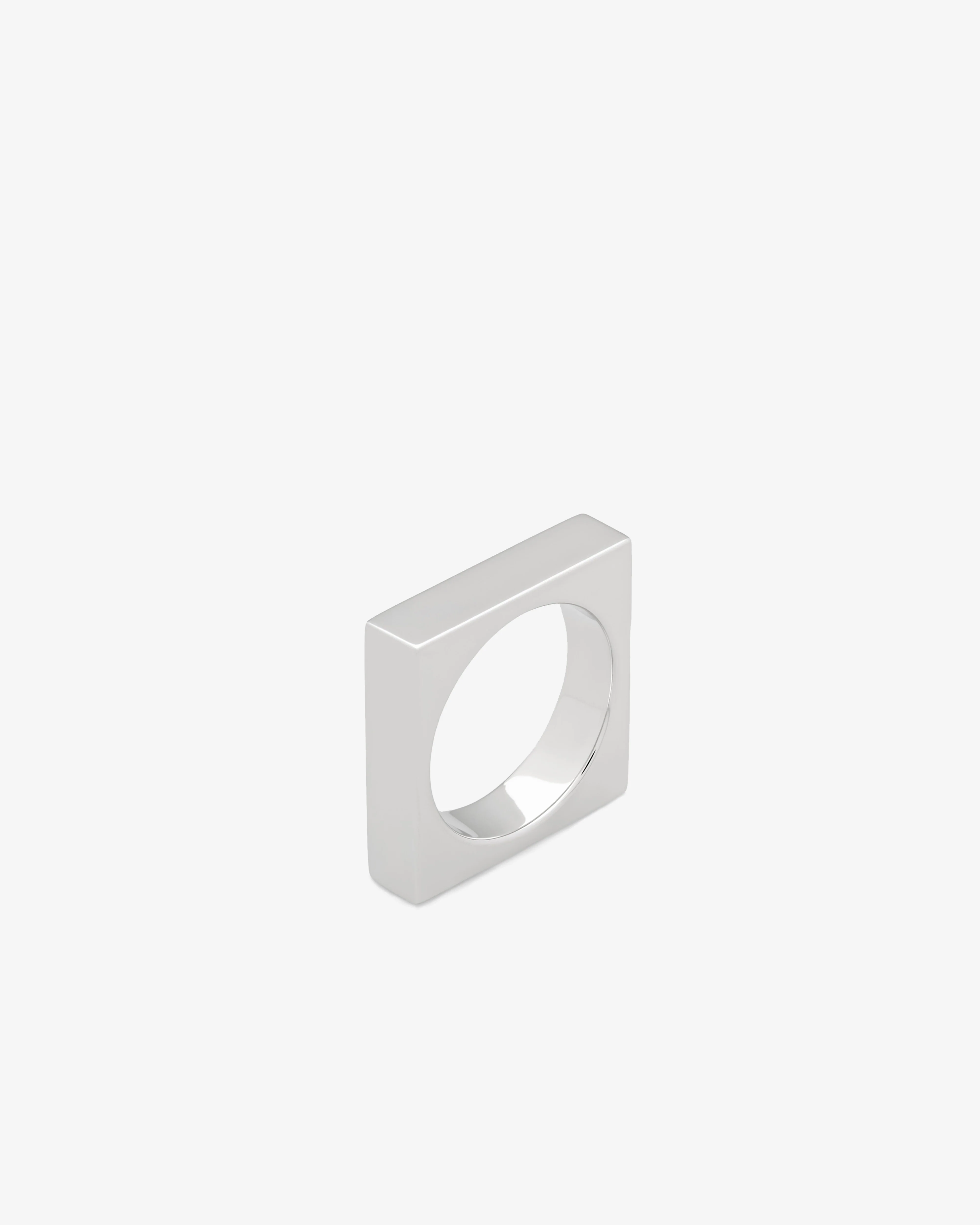 Tom Wood - Women's Square Ring - (Silver) - Image 2