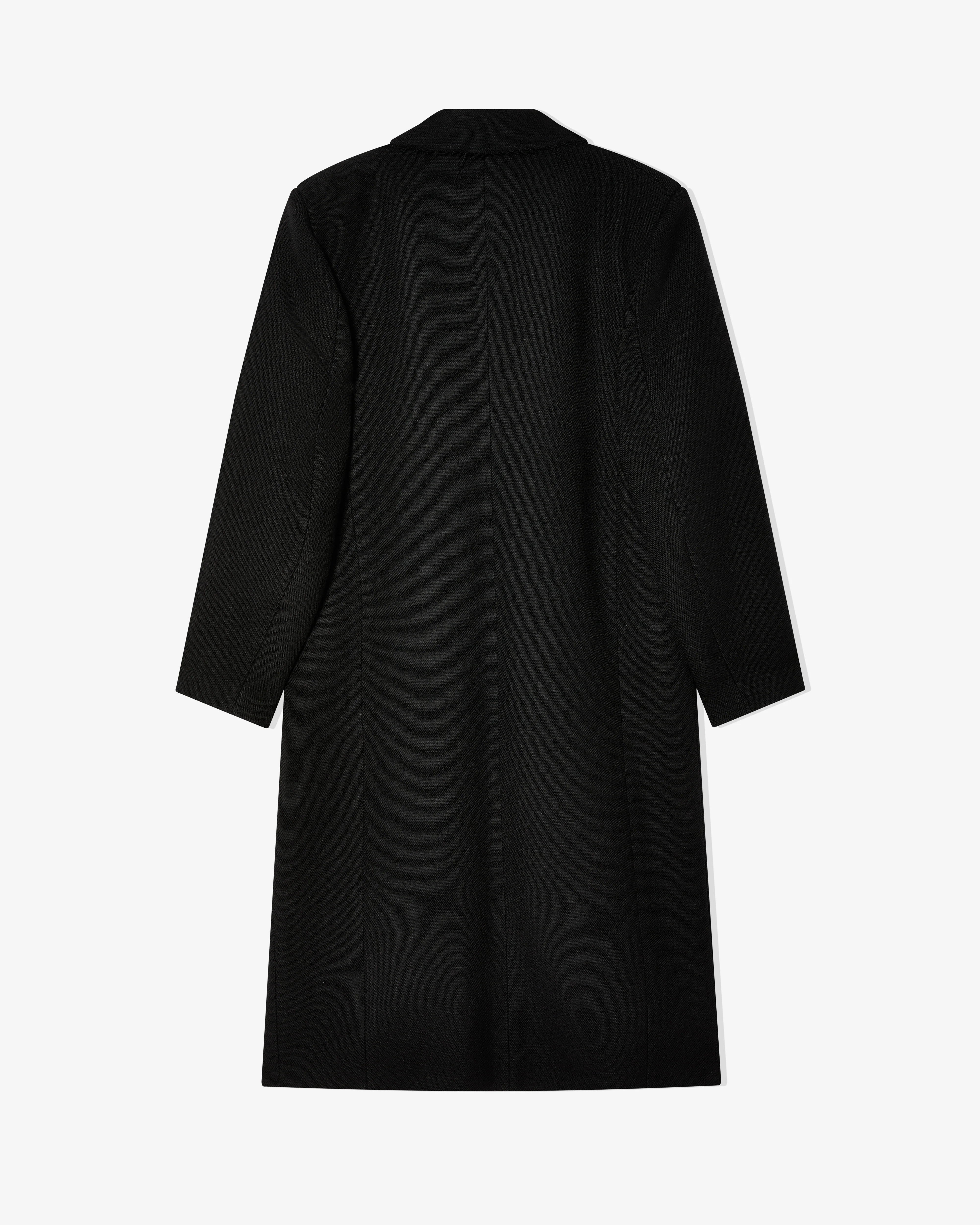 Torisheju - Women's Raw Collar Tailored Coat - (Black) - Image 2
