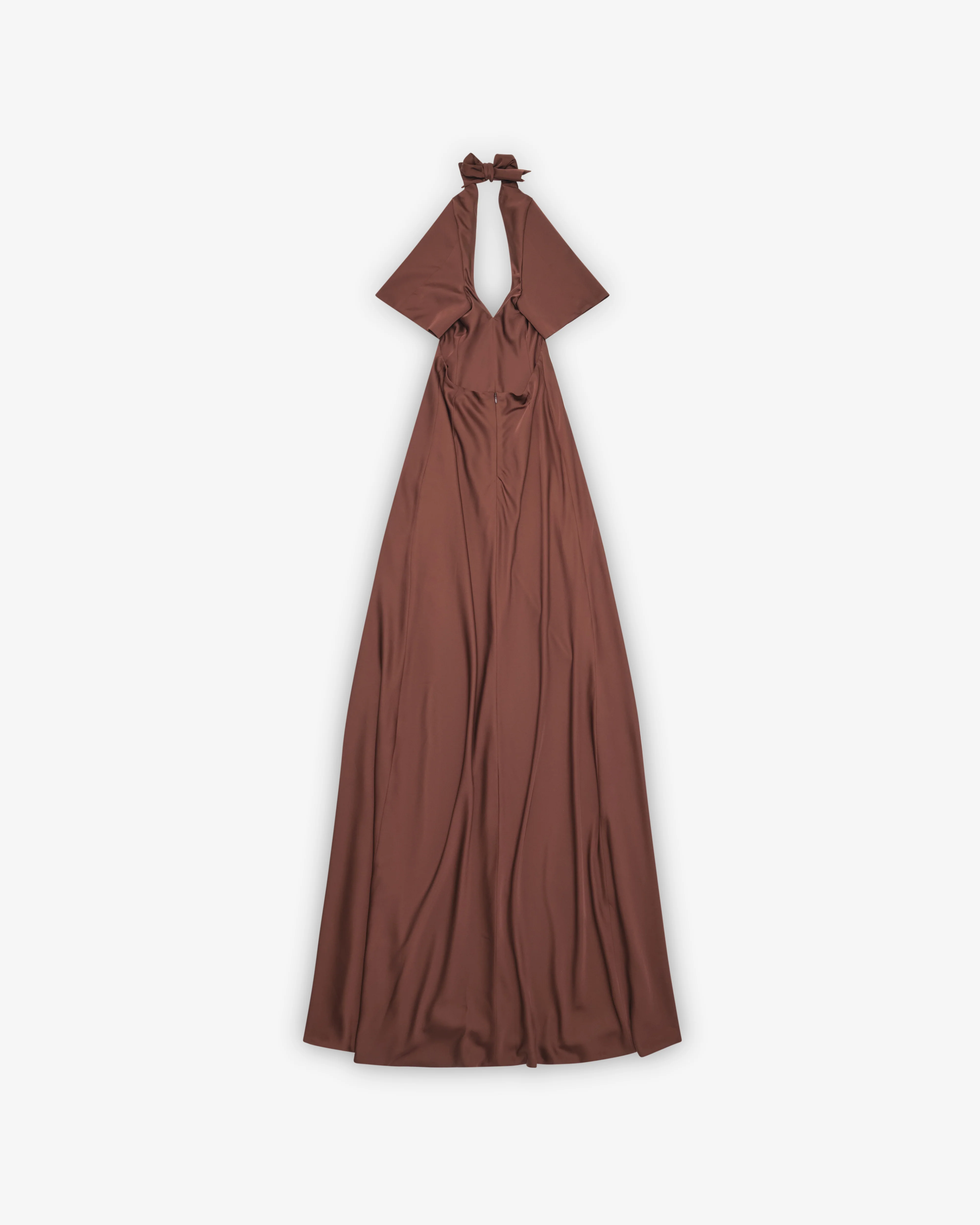 Torisheju - Women's Horned Halter Dress - (Brown) - Image 2