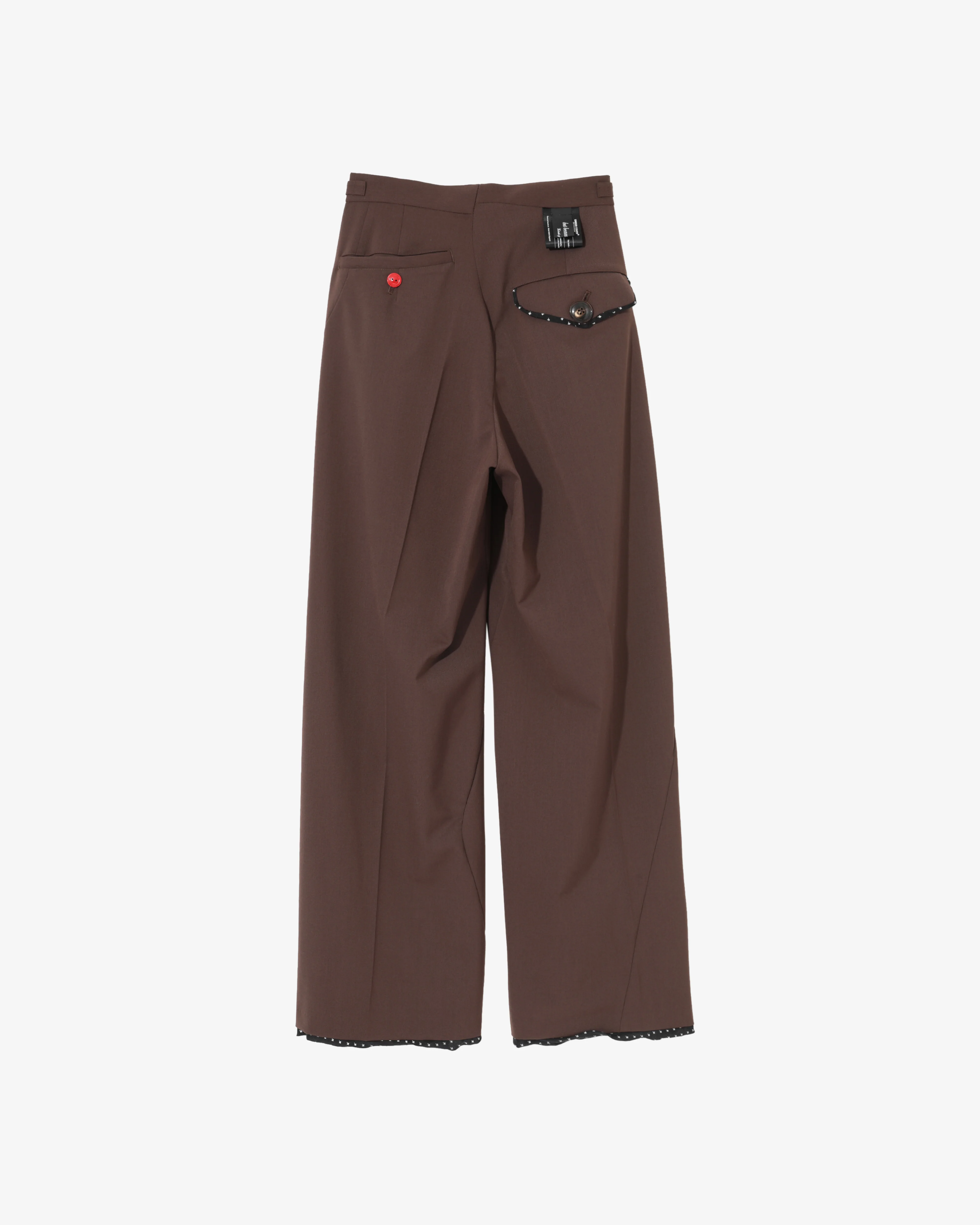Undercover - Women's Wide Leg Pants - (Dark Brown) - Image 2