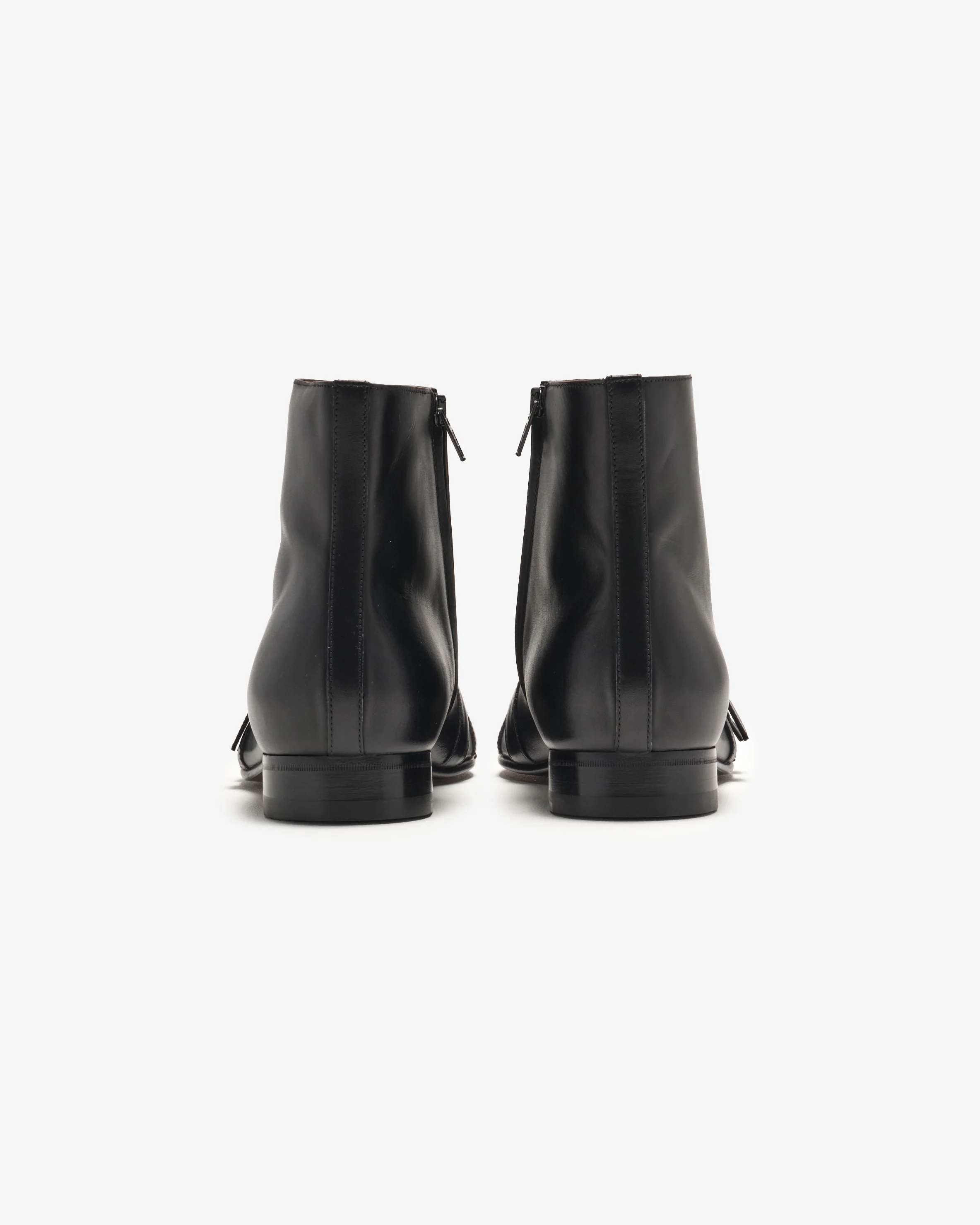 Valentino - Men's Mockers Calfskin Ankle Boots - (Black) - Image 3