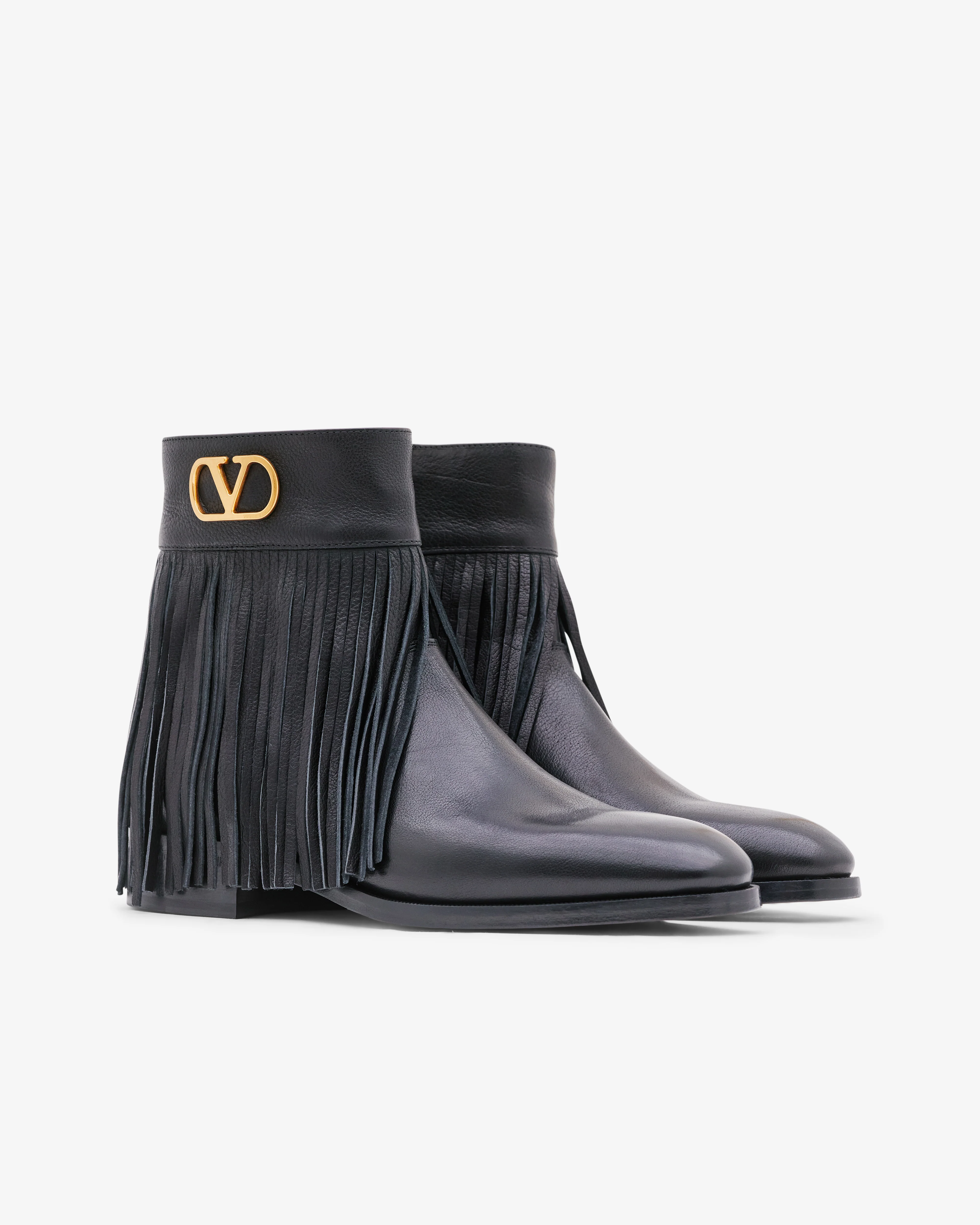 Valentino Garavani  - Men's Pat Buffalo Ankle Boot - (Black) - Image 3