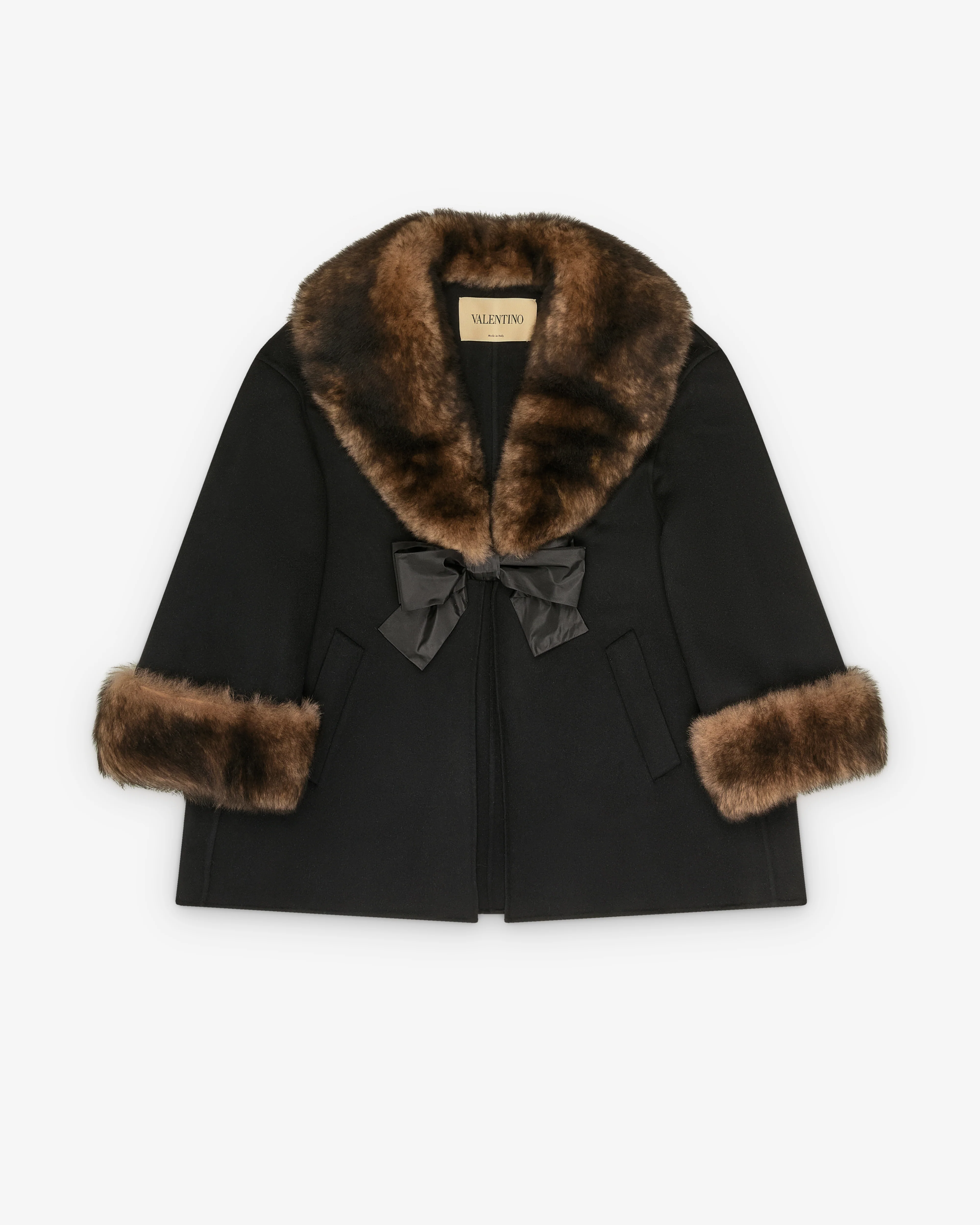 Valentino - Women's Compact Drap Caban - (Black)