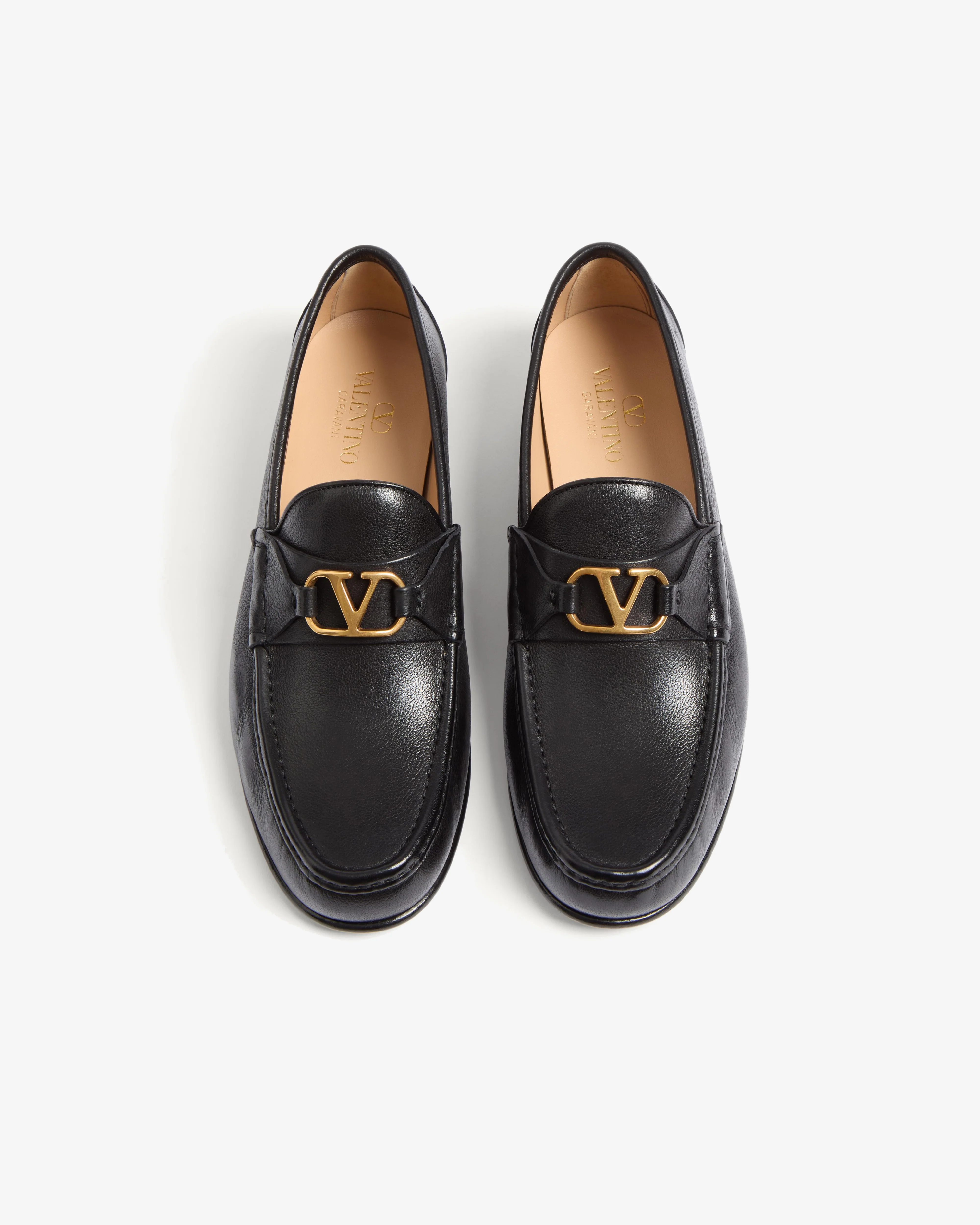 Valentino - Men's V-Logo Signature Buffalo Loafers - (Black) - Image 3