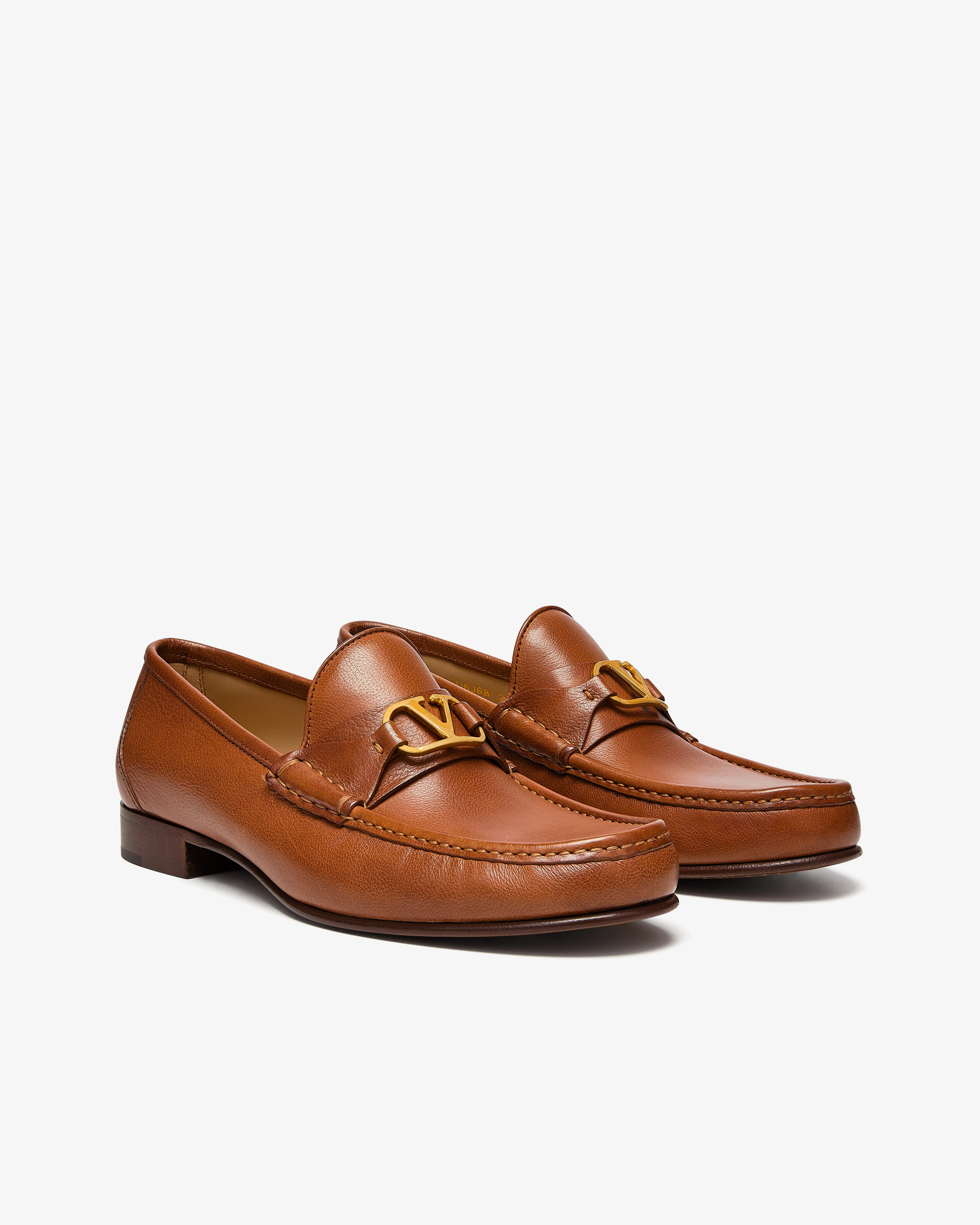 Valentino - Men's V-Logo Signature Buffalo Loafer - (Tobacco) - Image 4