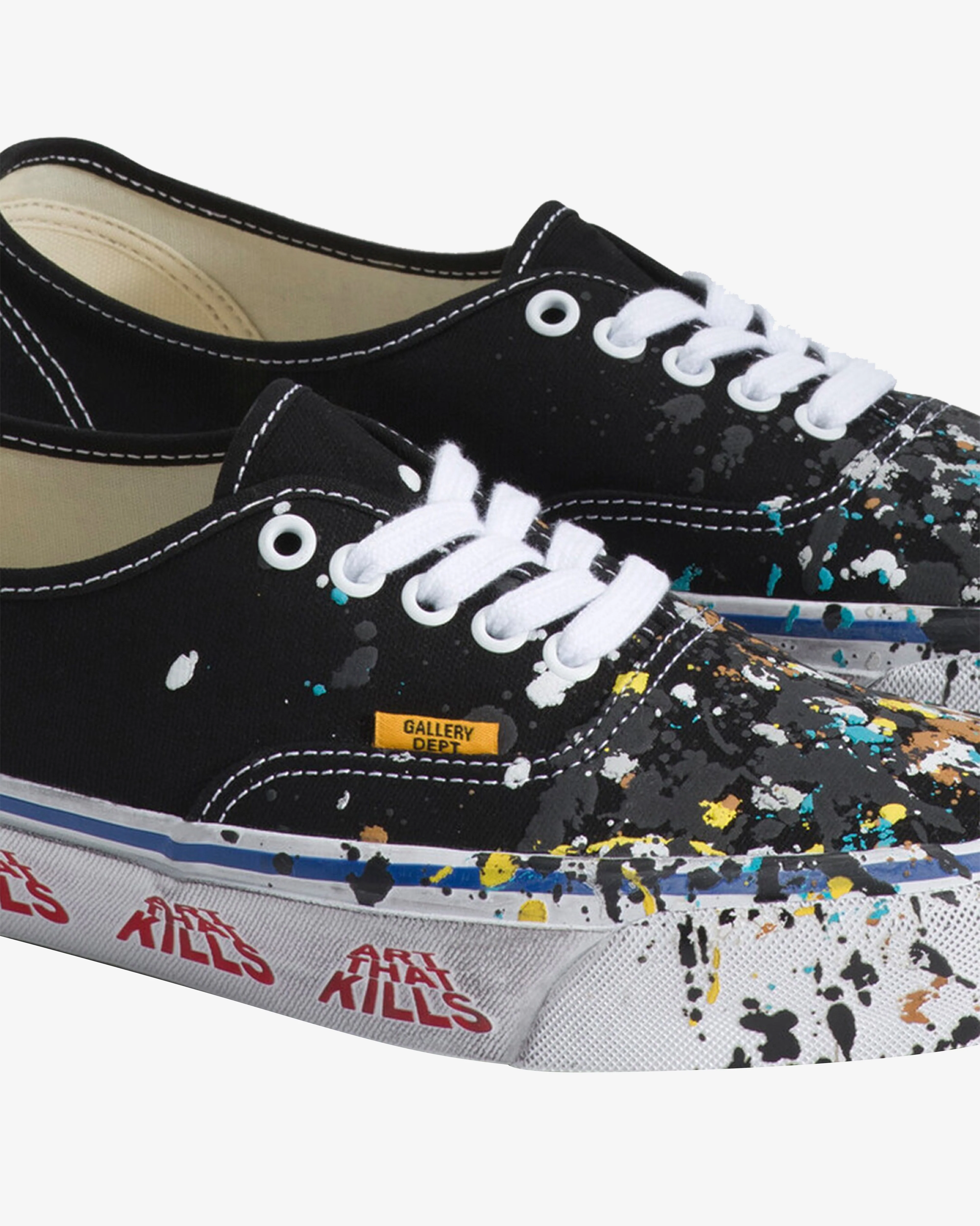 Vans - Gallery Dept. Men's OTW Authentic 44 Sneakers - (Paint/Black) - Image 6