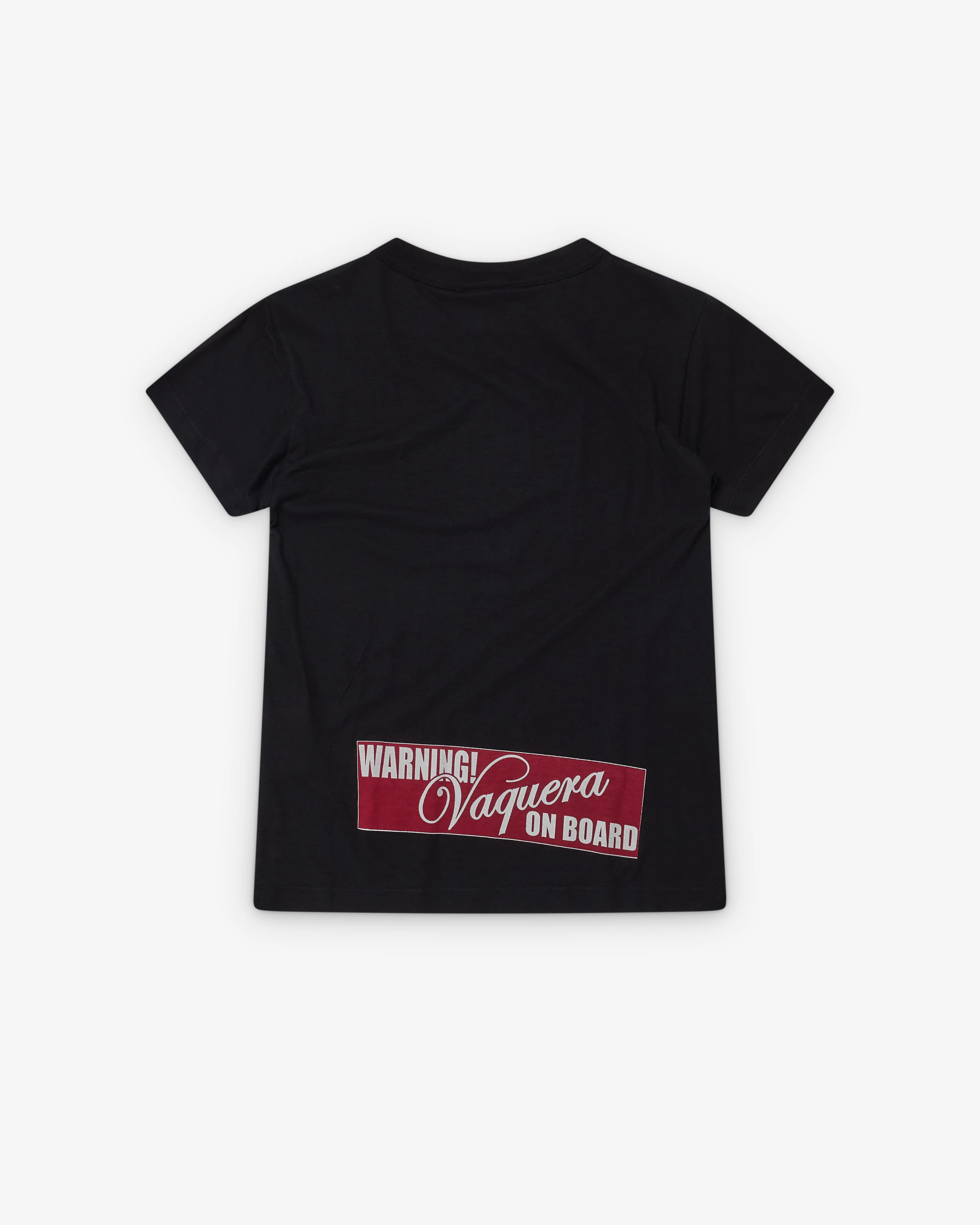 Vaquera - Women's Bumper Sticker T Shirt - (Black) - Image 2