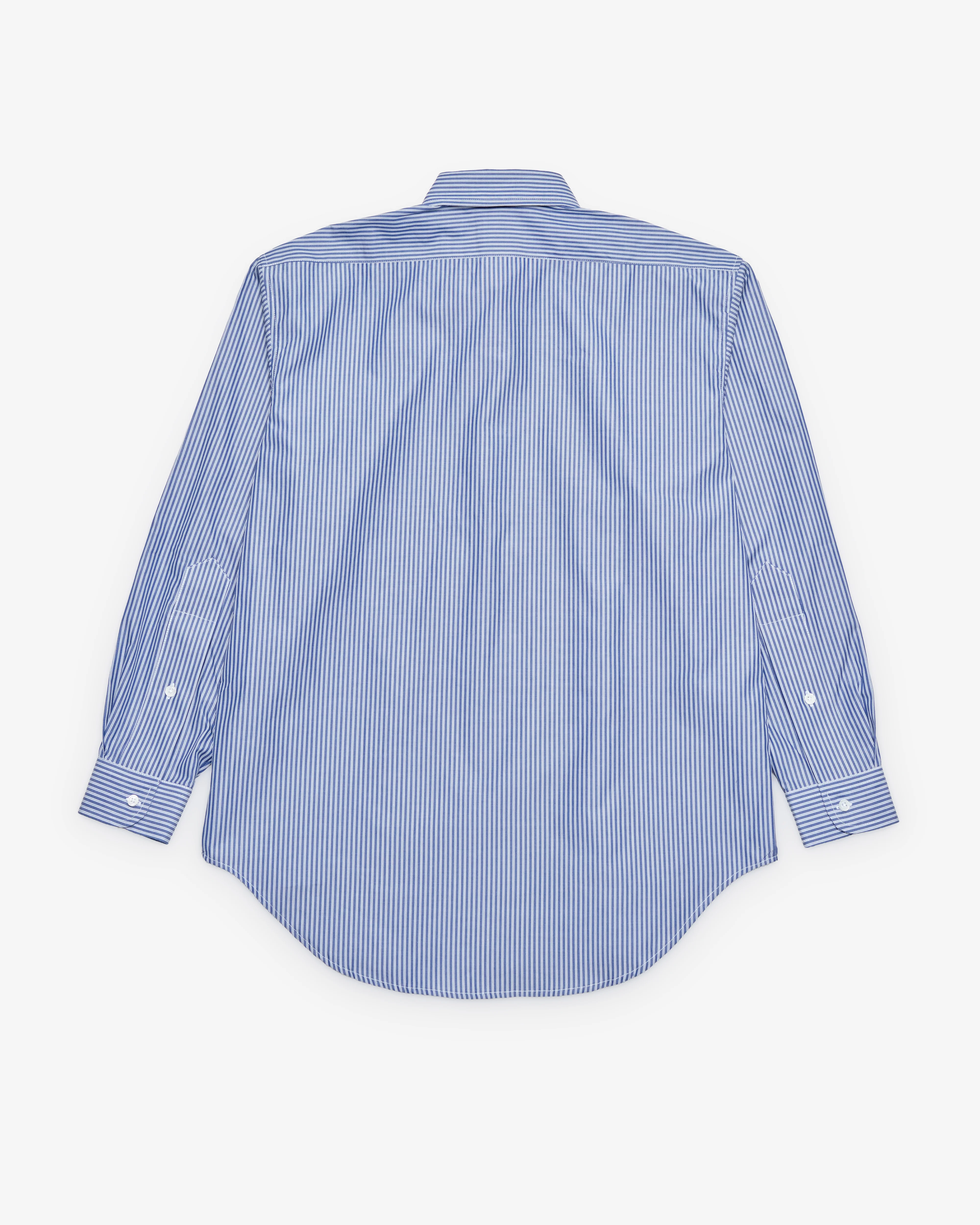 Vaquera - Women's Striped Button Down - (White/Blue) - Image 2