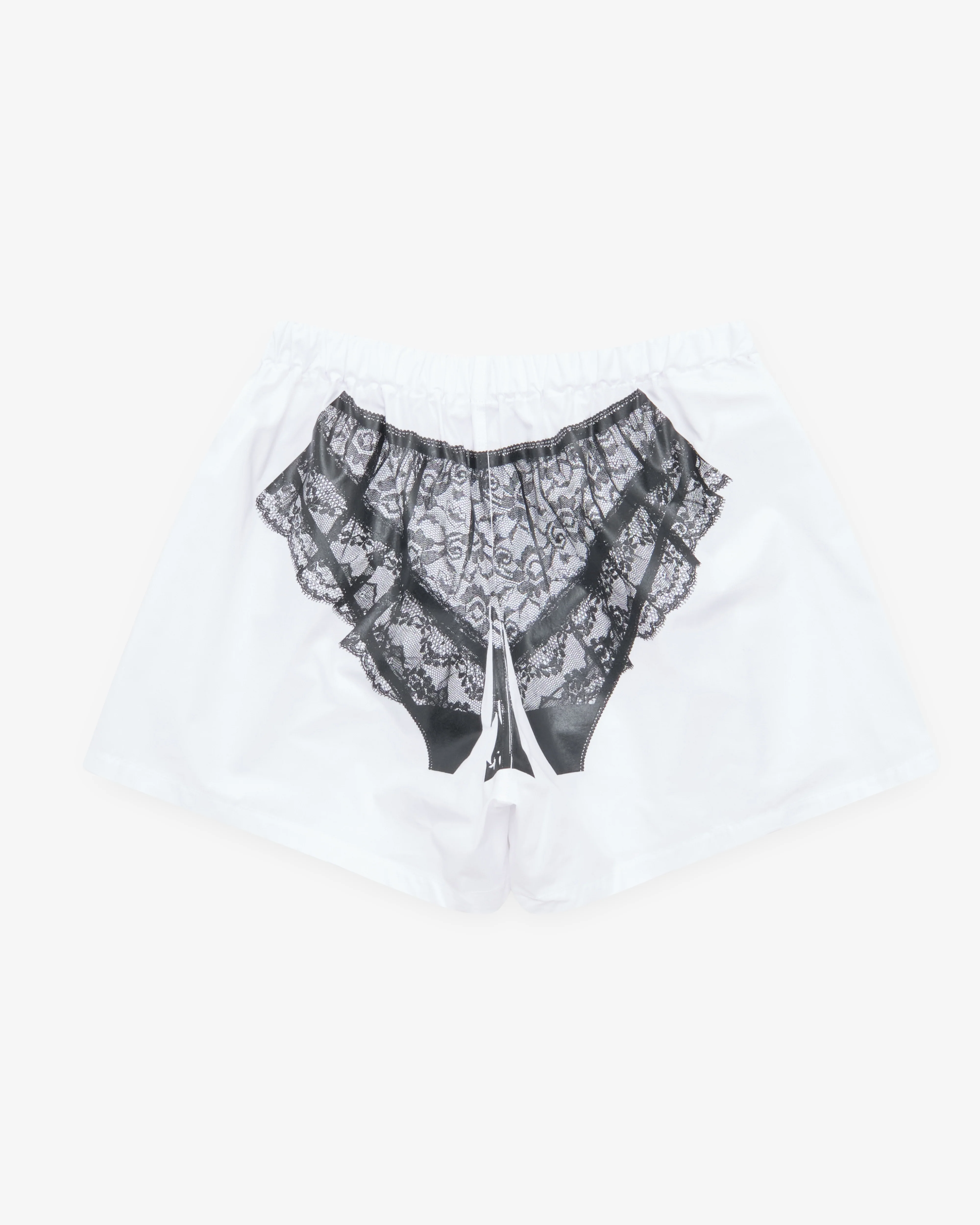 Vaquera - Women's Trompe L'Oeil Boxer Shorts - (White) - Image 2