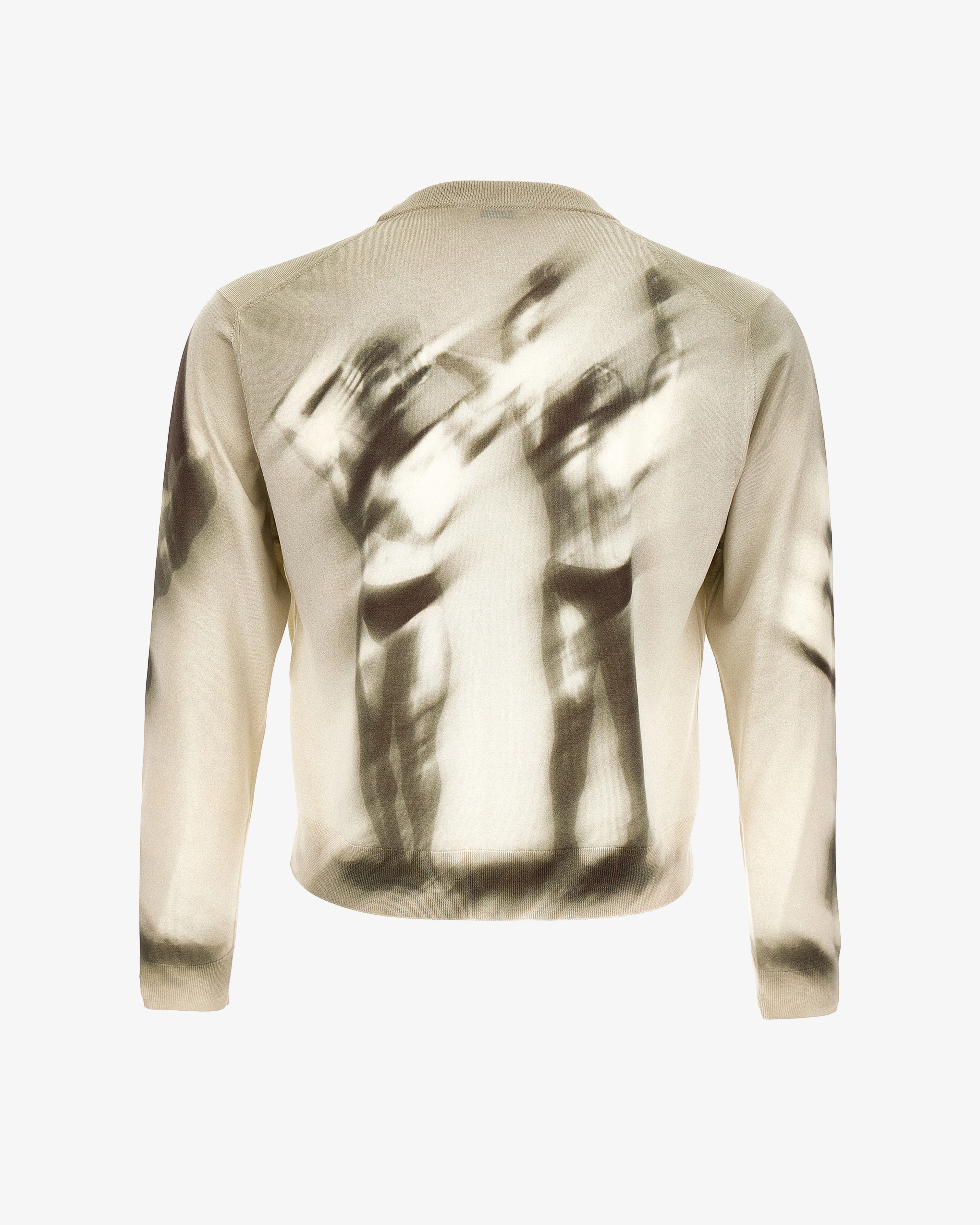 Versace - Men's Printed Silk Knit Cardigan - (Grey) - Image 2
