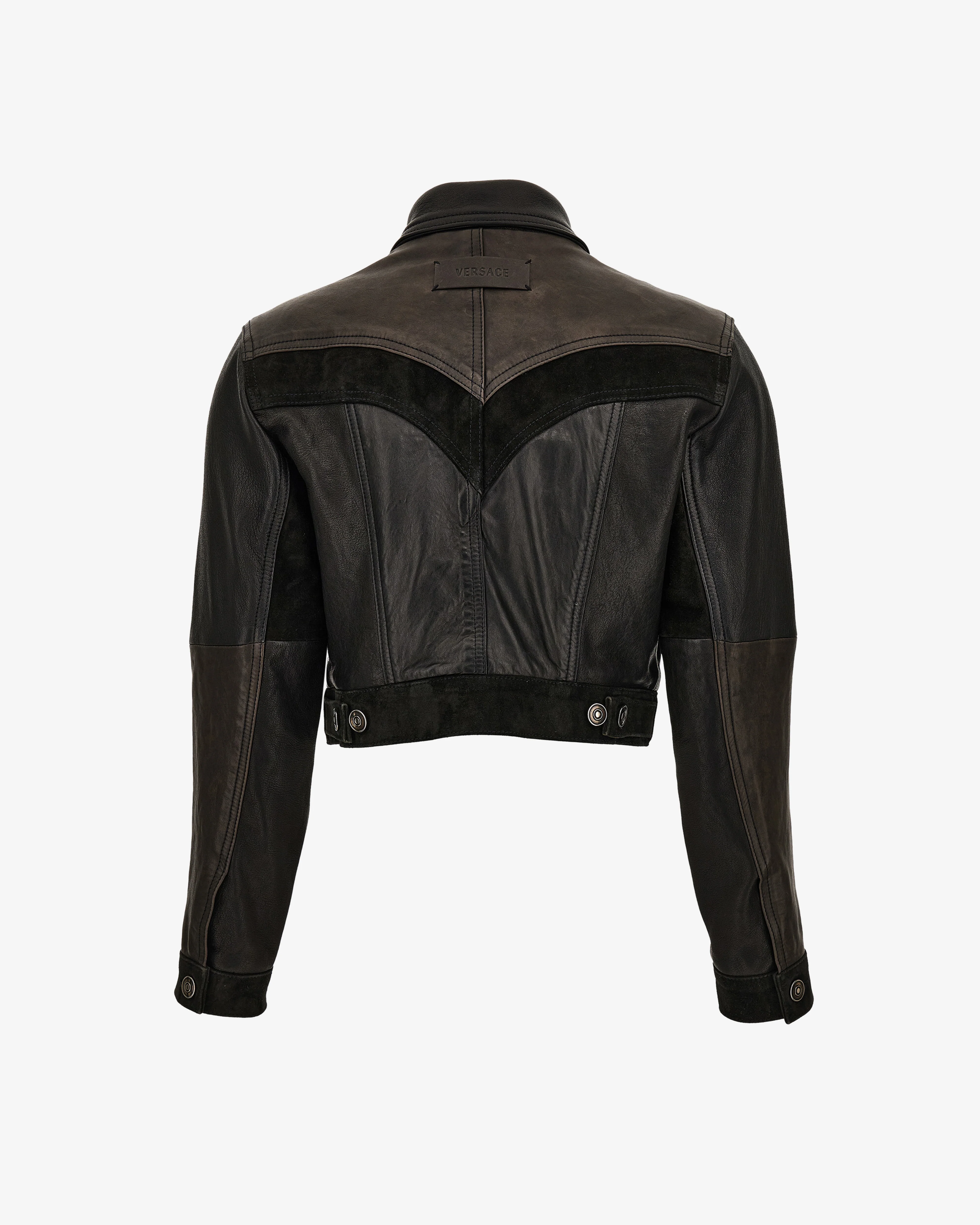 Versace - Women's Leather Slim Blouson - (Black) - Image 2