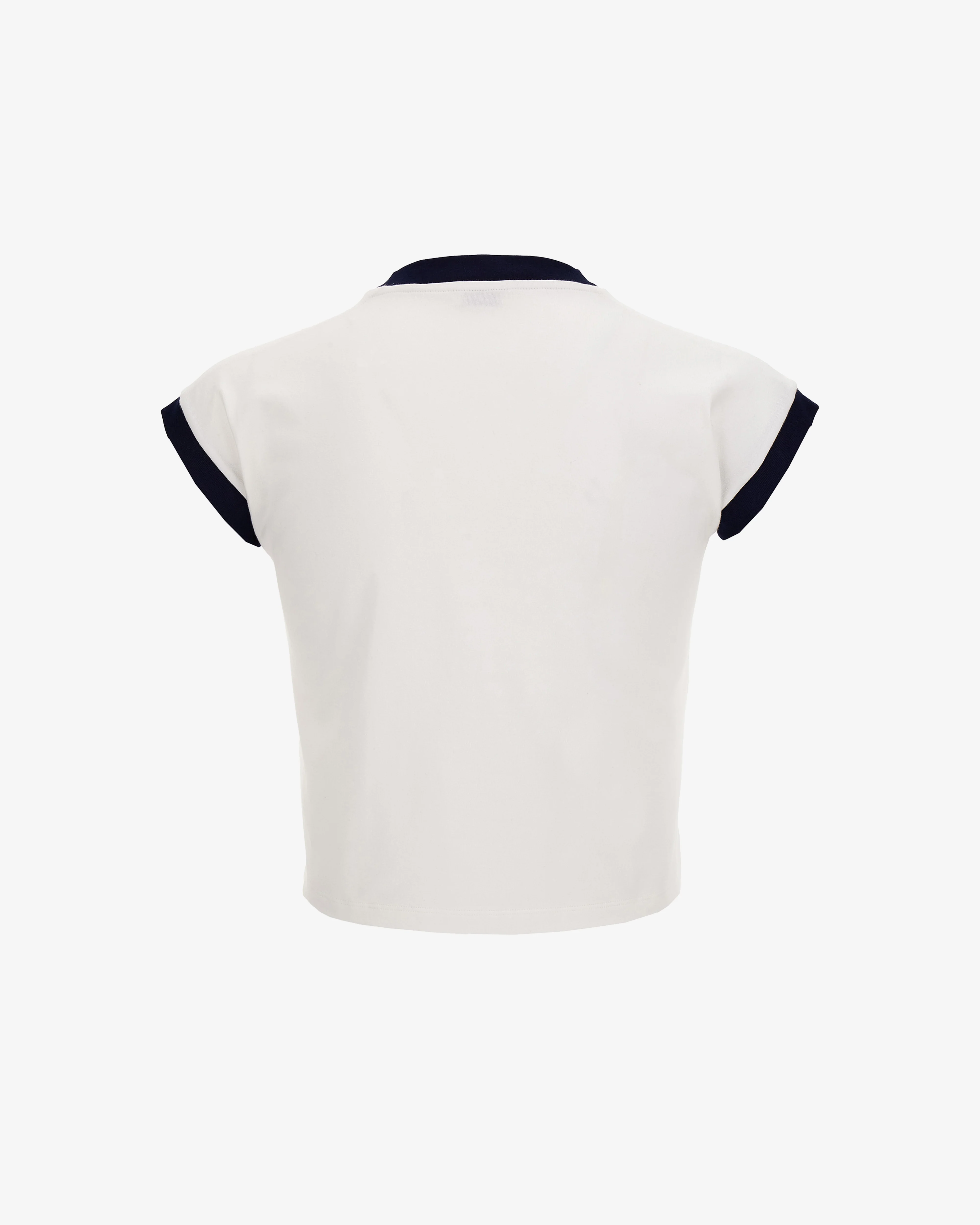 Versace - Men's Stretch Cotton-Jersey Slim T-Shirt - (White/Ink) - Image 2