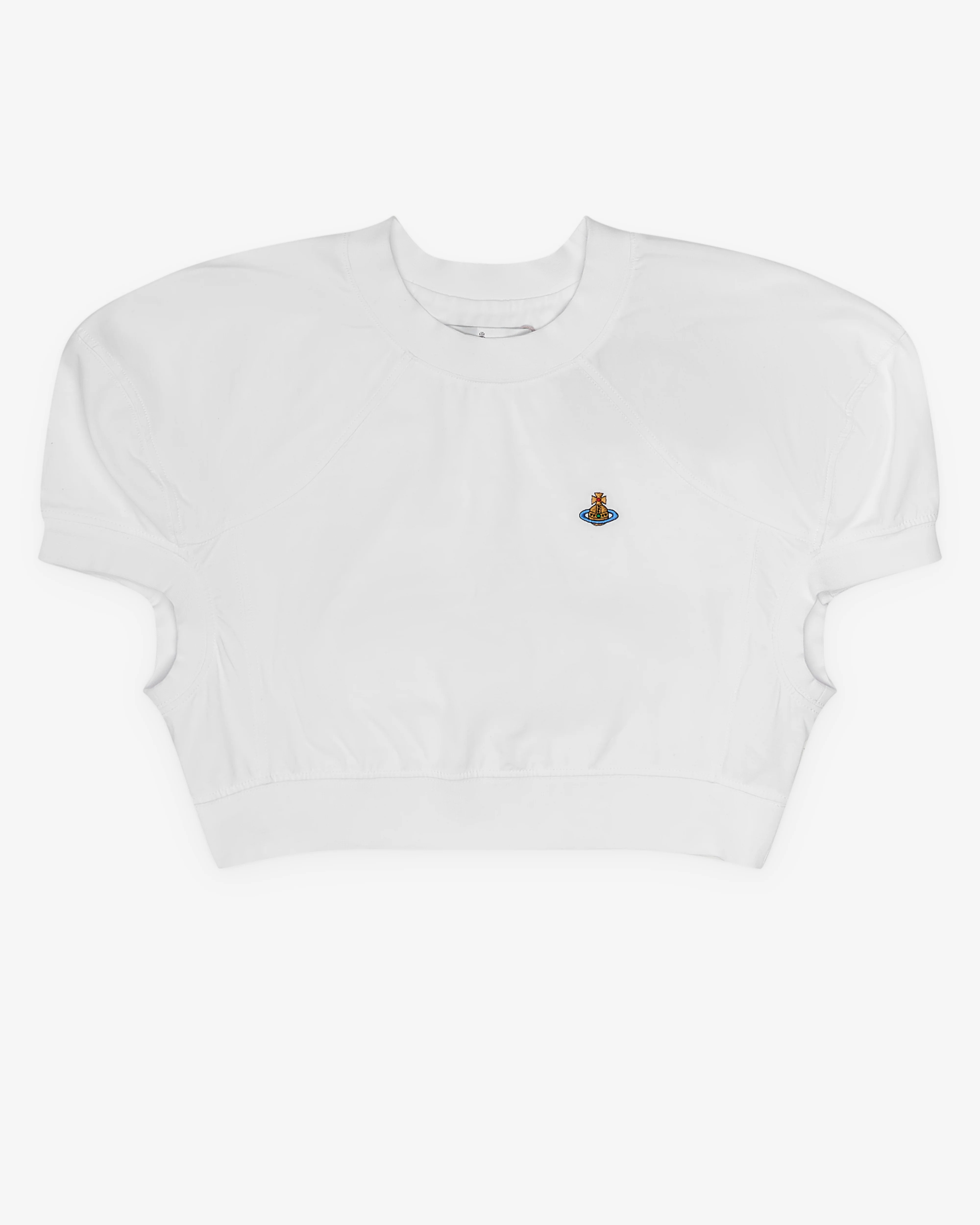 Vivienne Westwood - Women's Cropped Football T-Shirt - (White)
