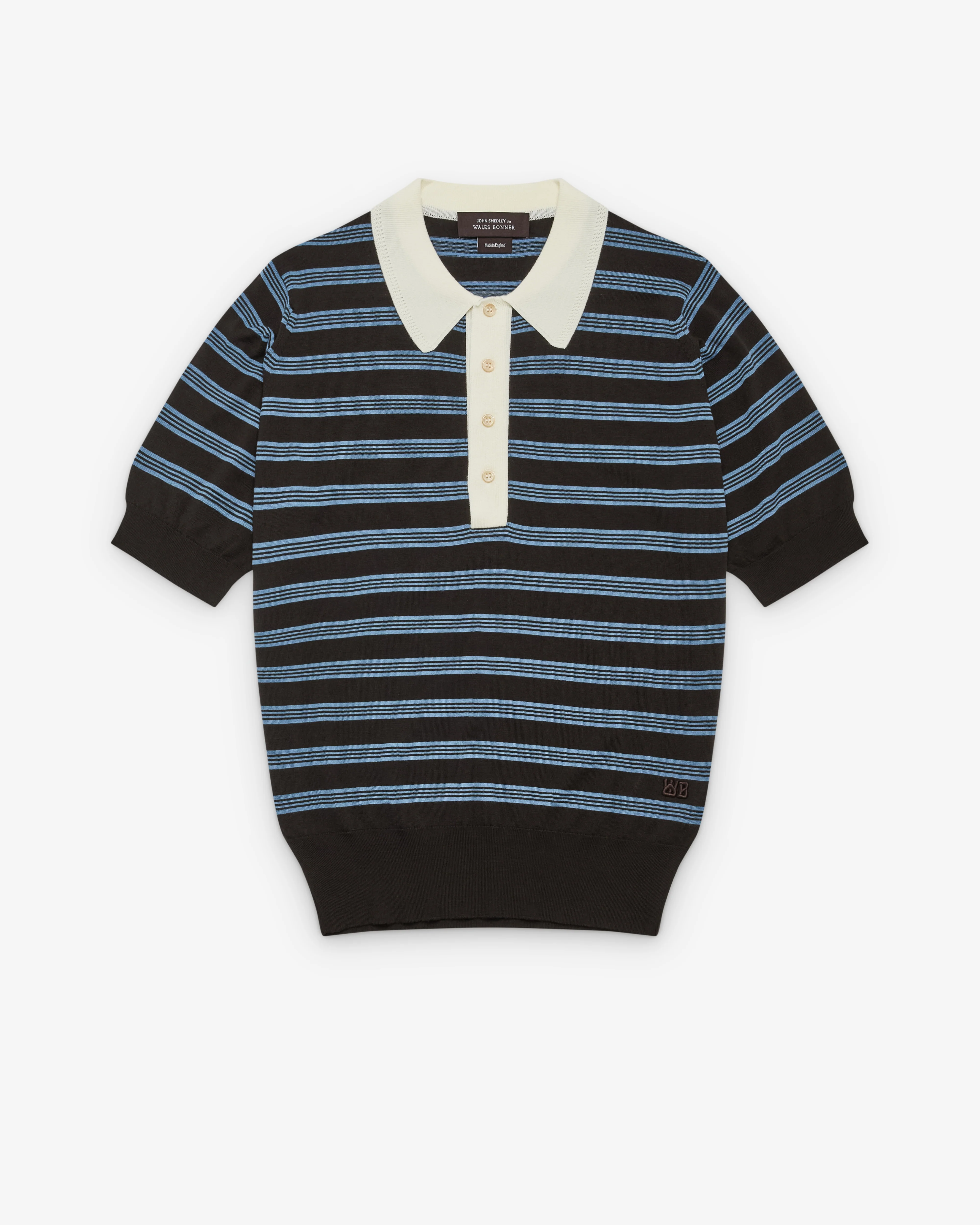 Wales Bonner - Men's Breeze Polo - (Dark Brown)