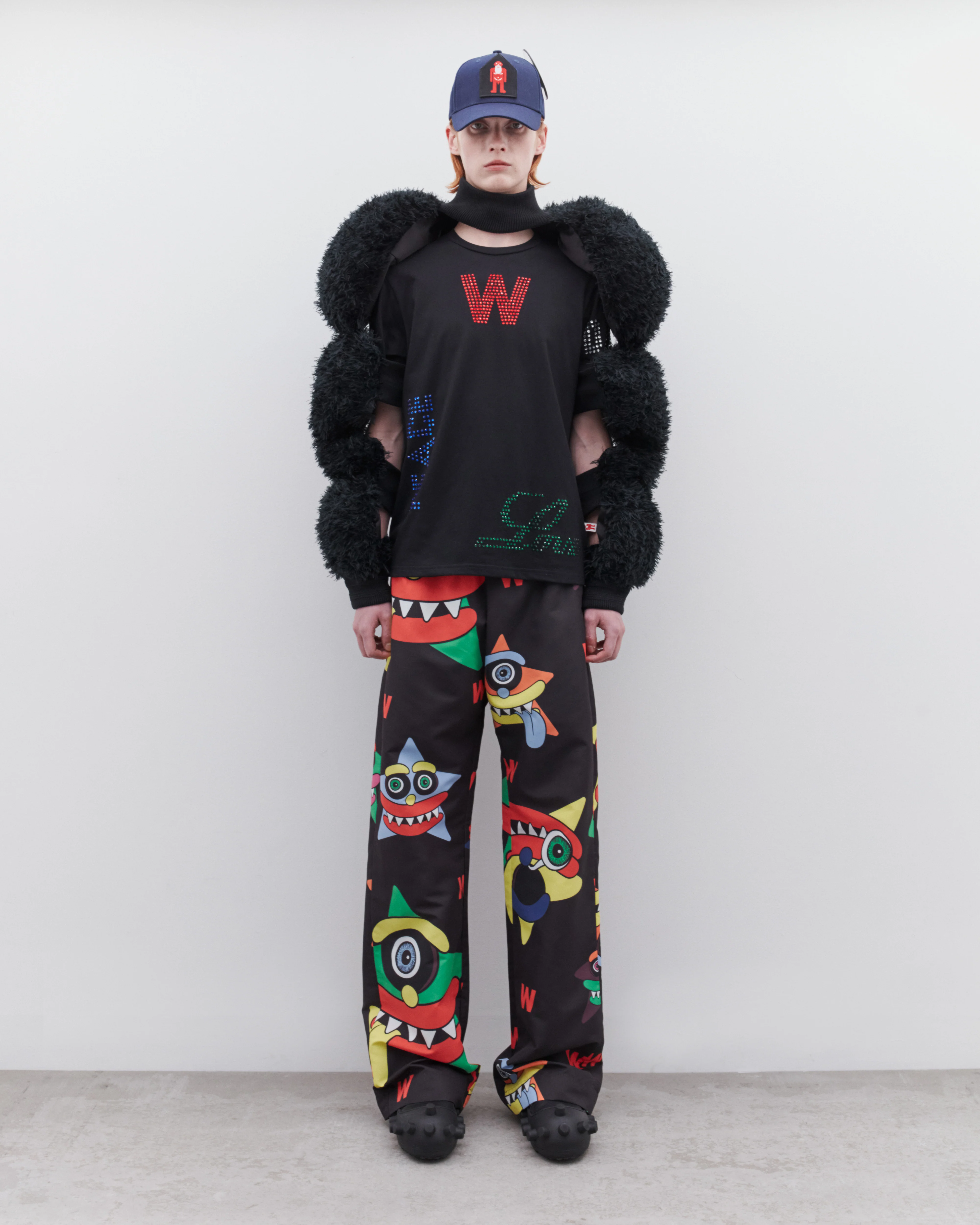 Walter Van Beirendonck - DSM Exclusive Hut Cap - (Indigo) - Image 4