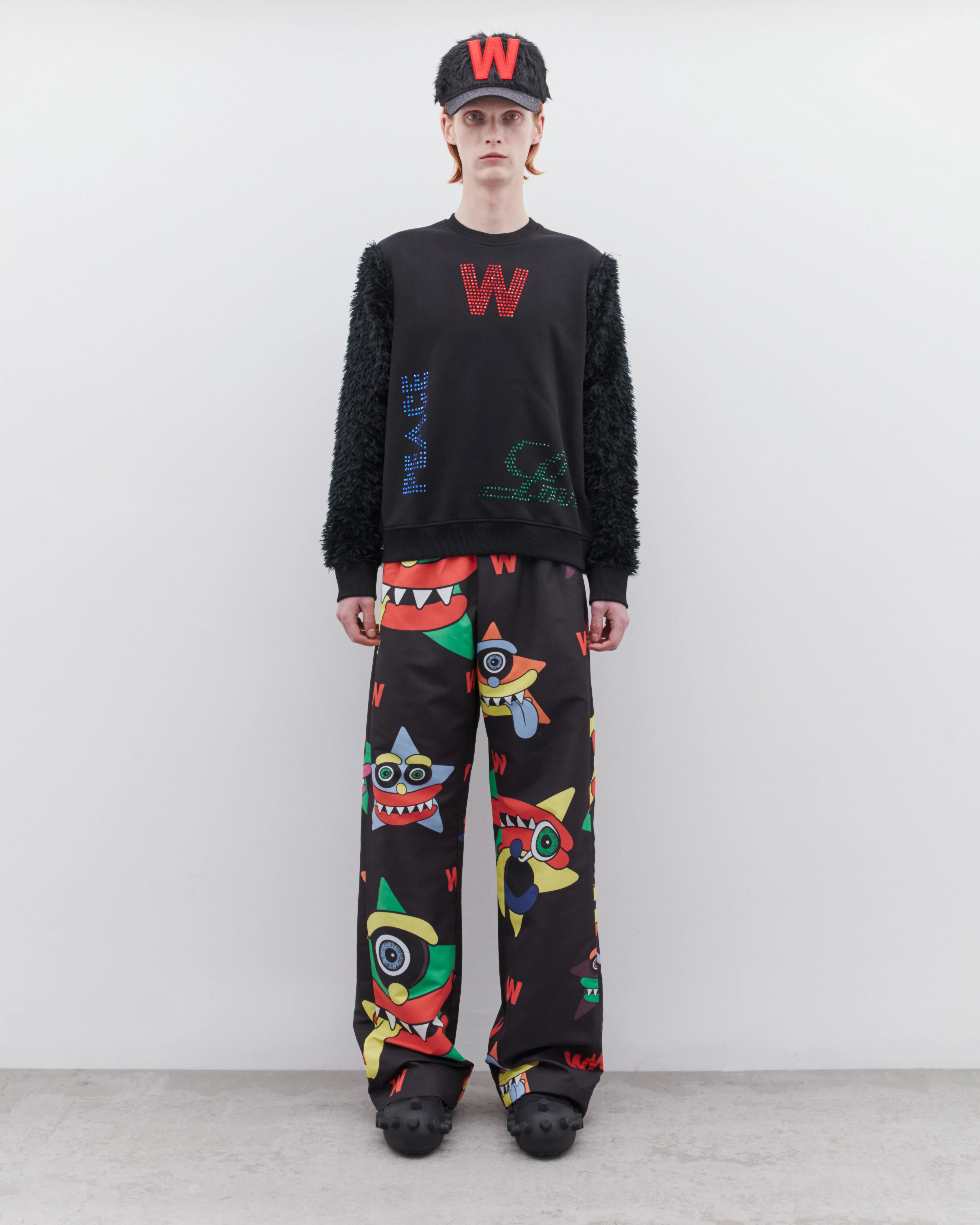Walter Van Beirendonck - DSM Exclusive Wild W Cap - (Black) - Image 4