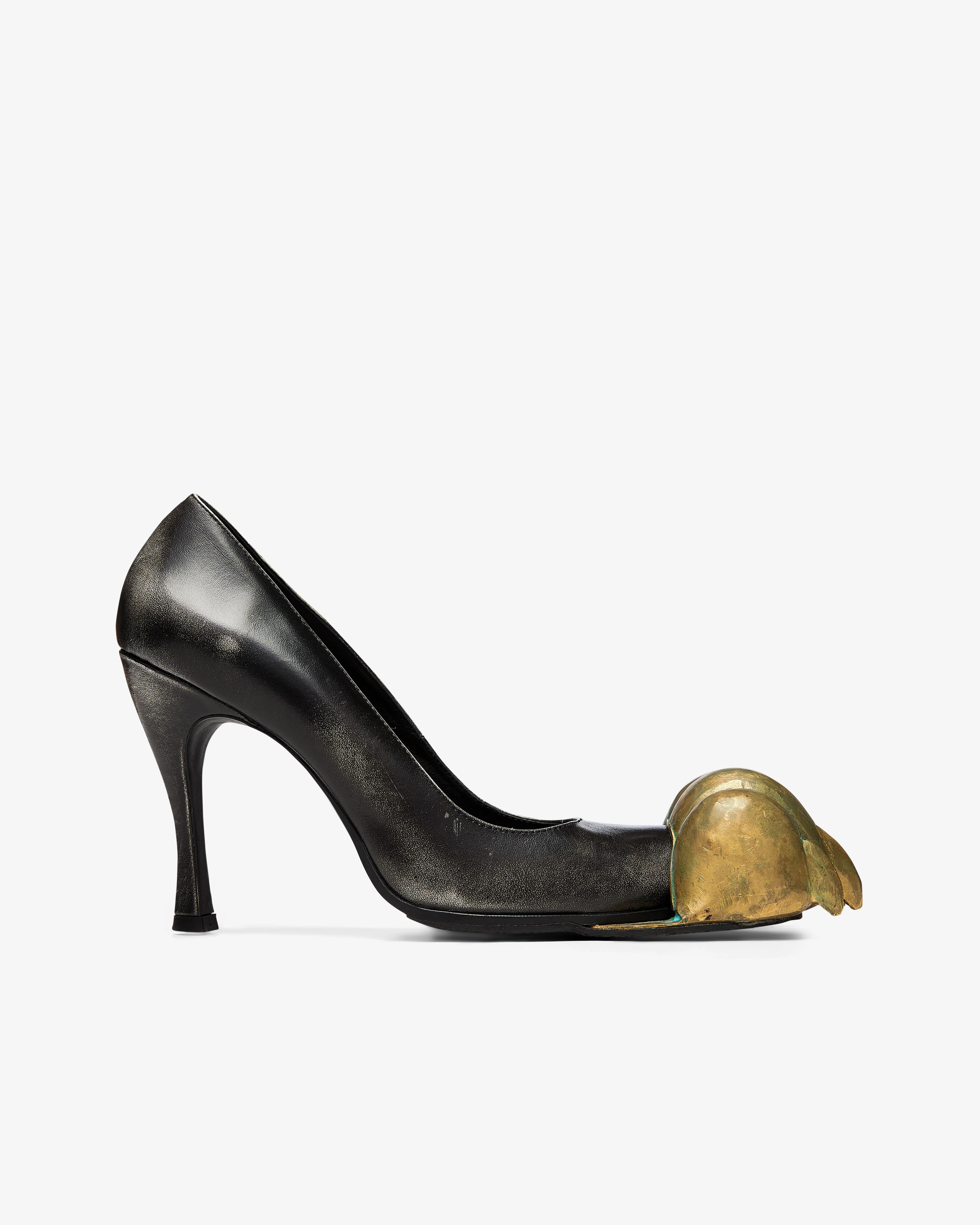 Women's History Museum - Women's Brass Paw Heels - (Black/Gold)