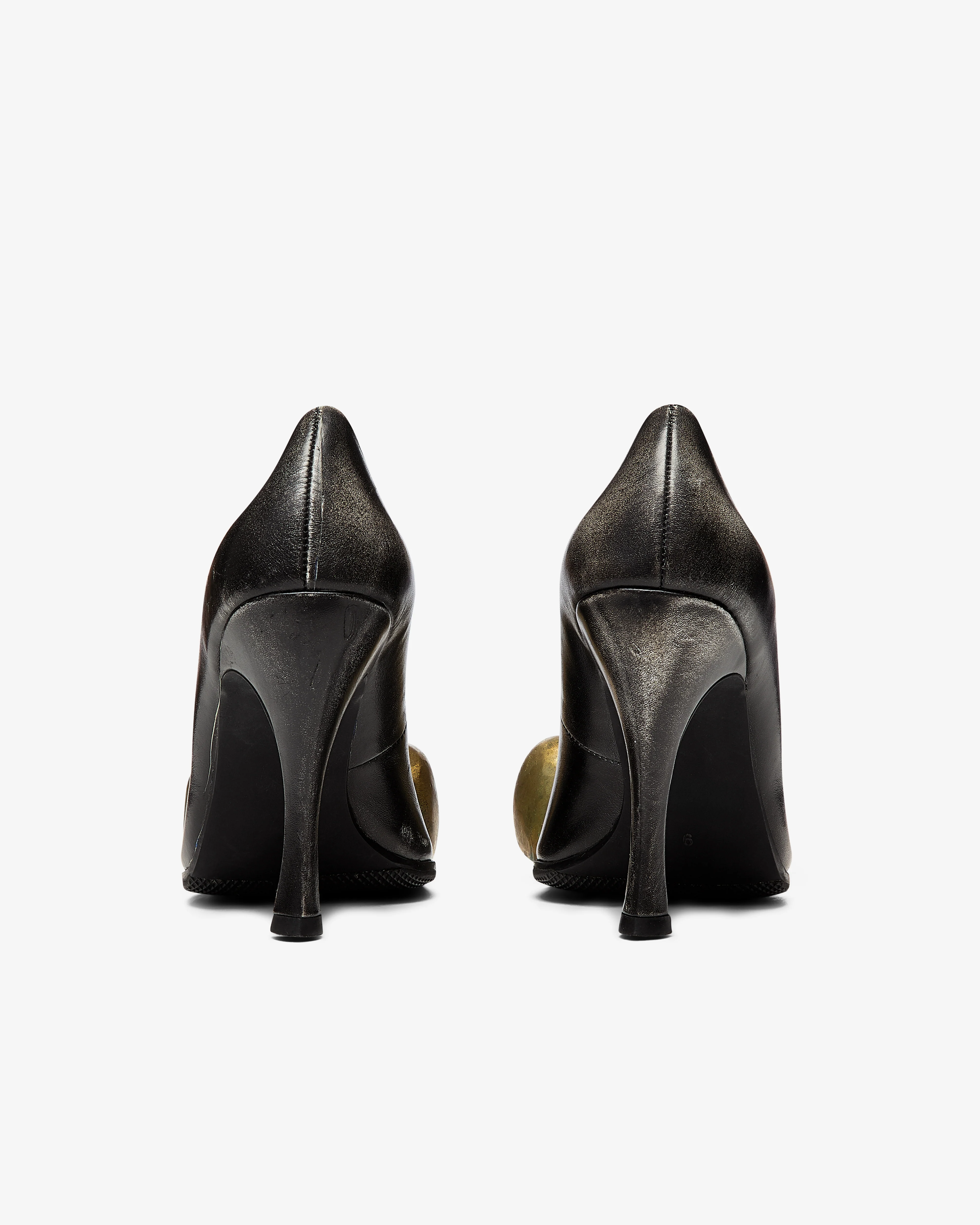 Women's History Museum - Women's Brass Paw Heels - (Black/Gold) - Image 3